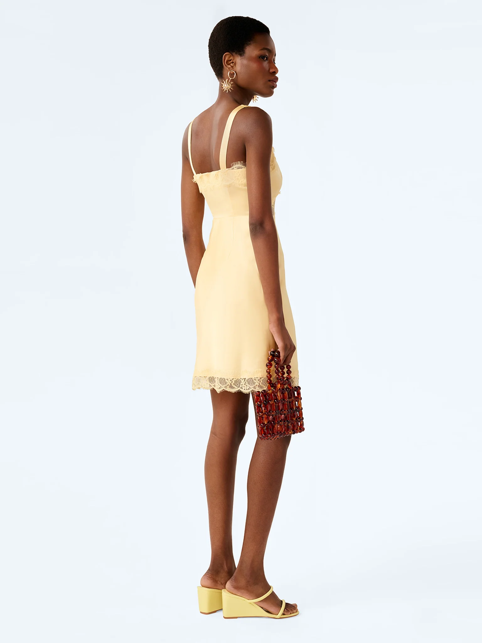 Allie Mini Dress in Double Cream - Image 3