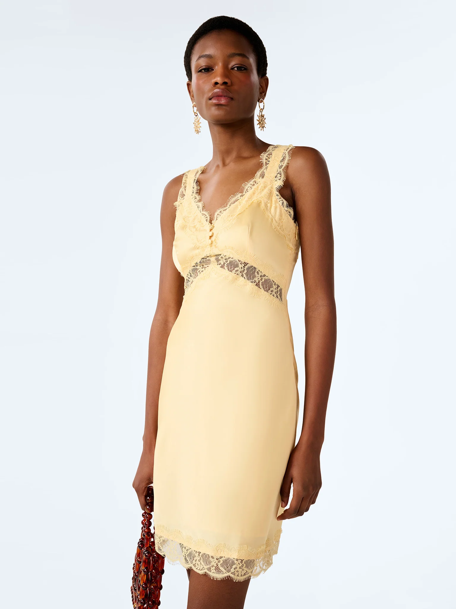 Allie Mini Dress in Double Cream - Image 4