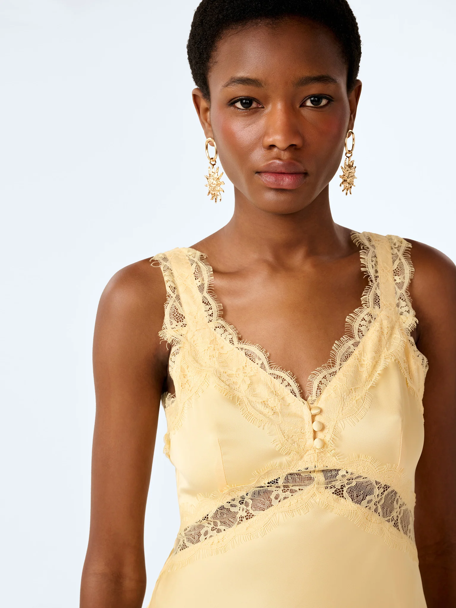 Allie Mini Dress in Double Cream - Image 5