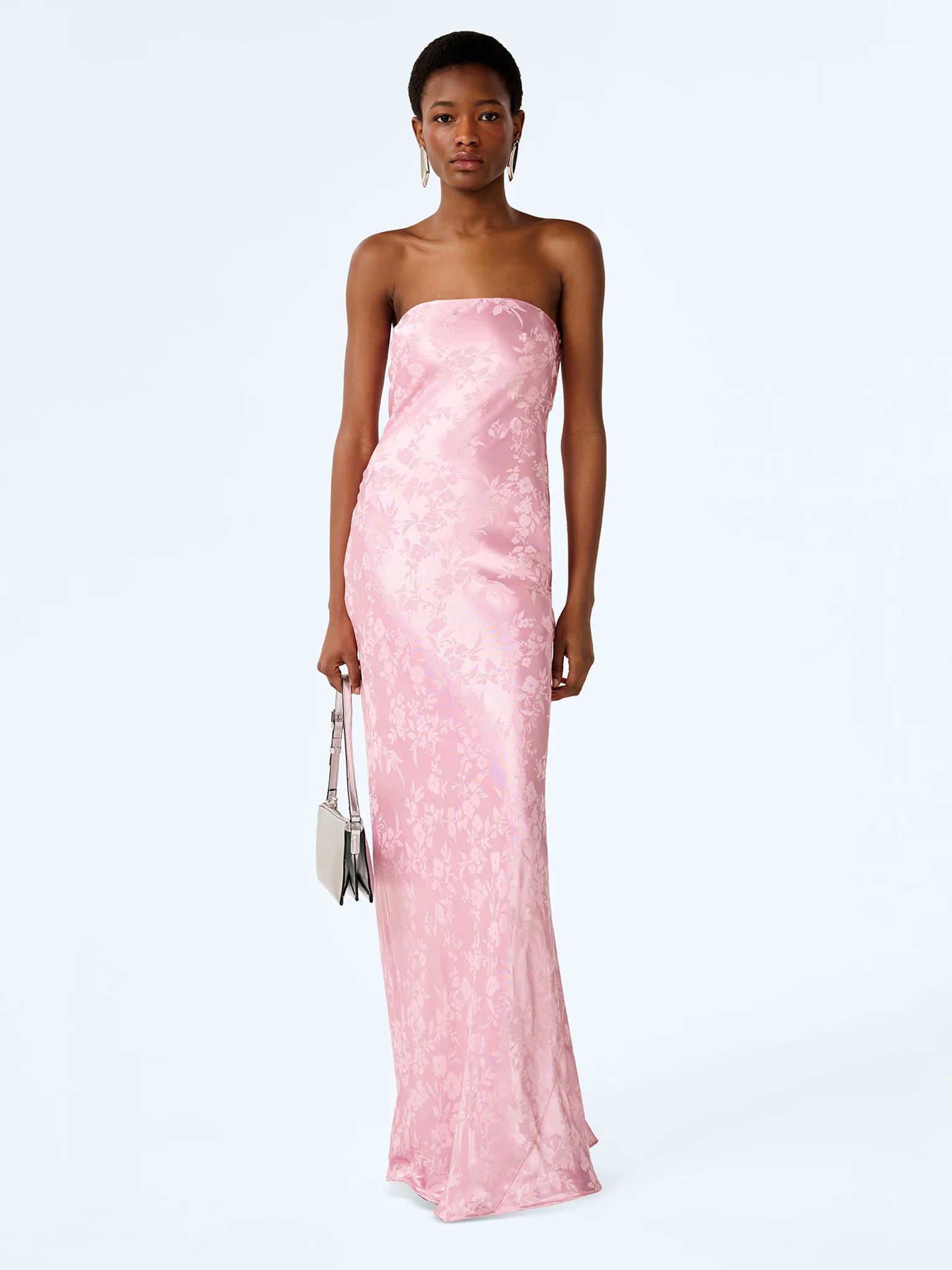 Amdra Jacquard Dress in Bleached Mauve