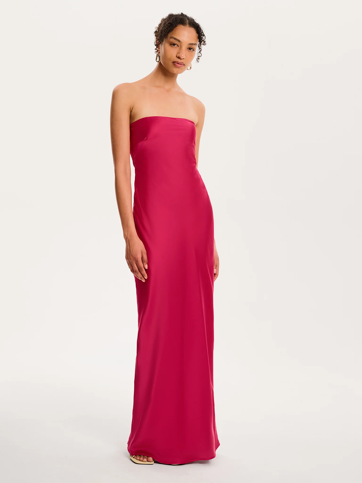 Amdra Maxi Dress in Magenta