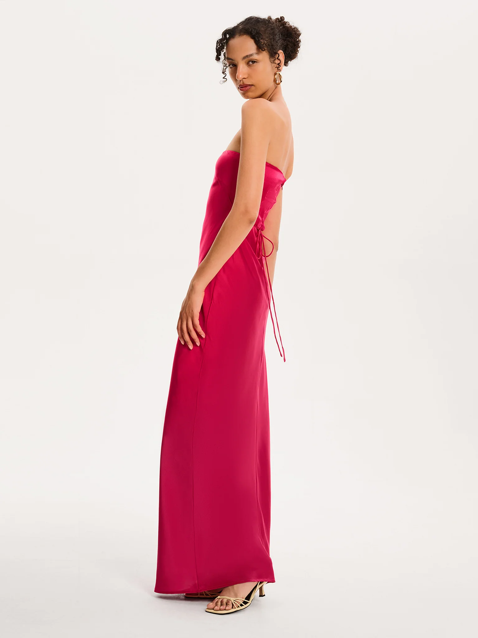 Amdra Maxi Dress in Magenta - Image 2