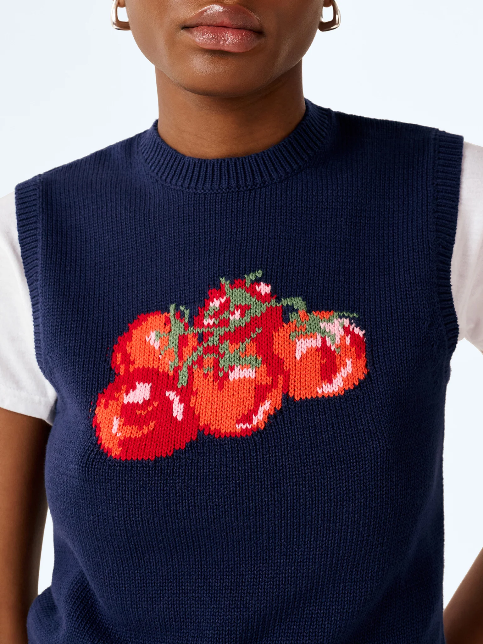 Bob Tomato Vest in Navy - Image 5