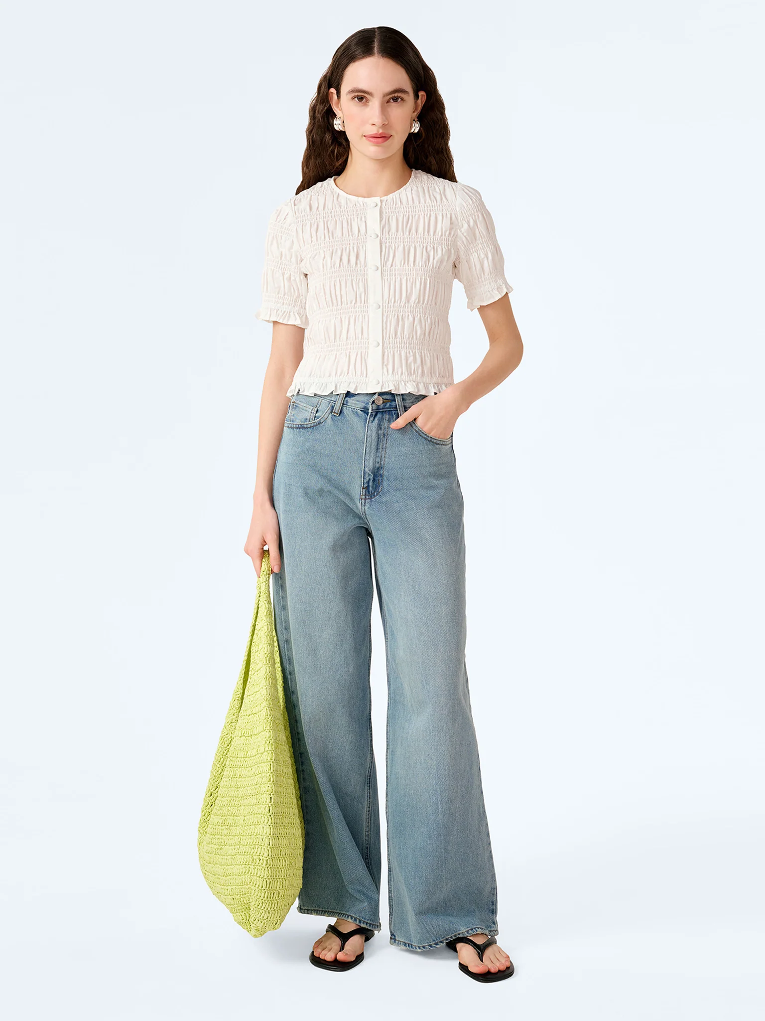 Burke Top in White - Image 3