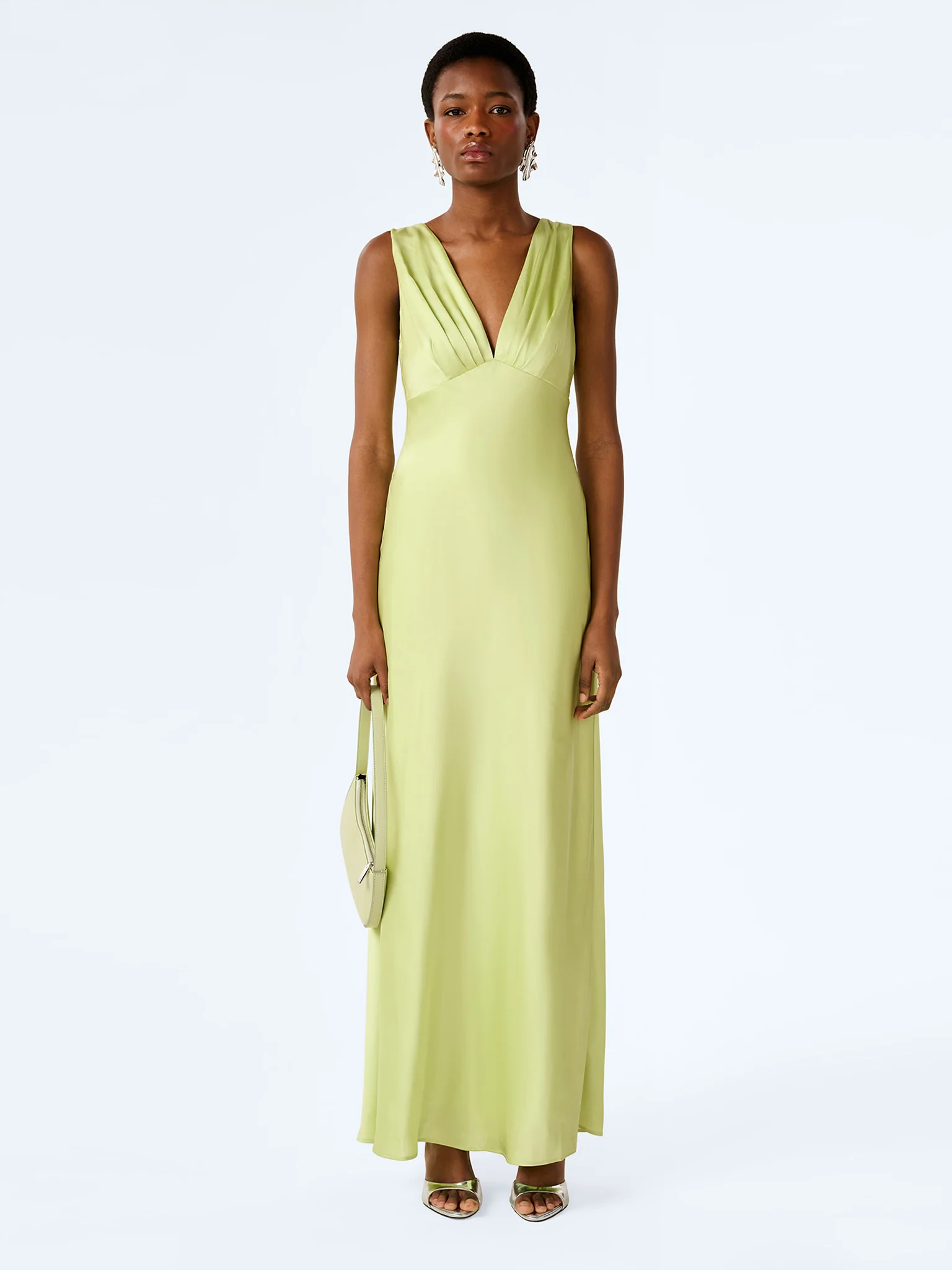 Casey Dress in Shaddow Lime