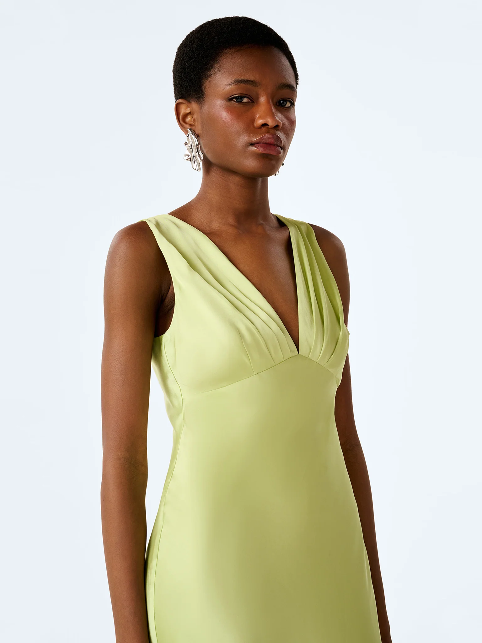 Casey Dress in Shaddow Lime - Image 4