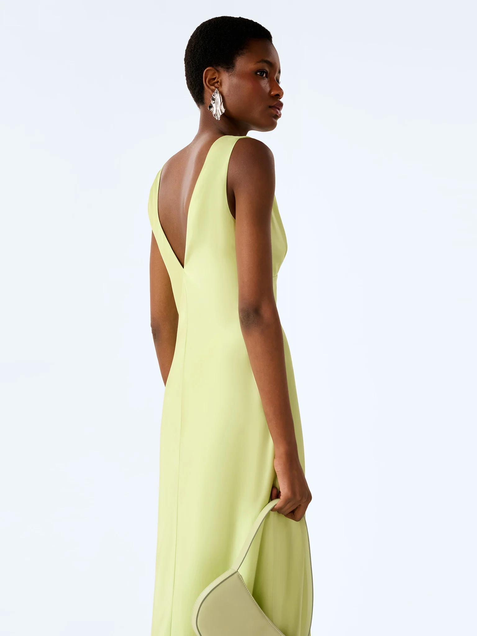 Casey Dress in Shaddow Lime - Image 5
