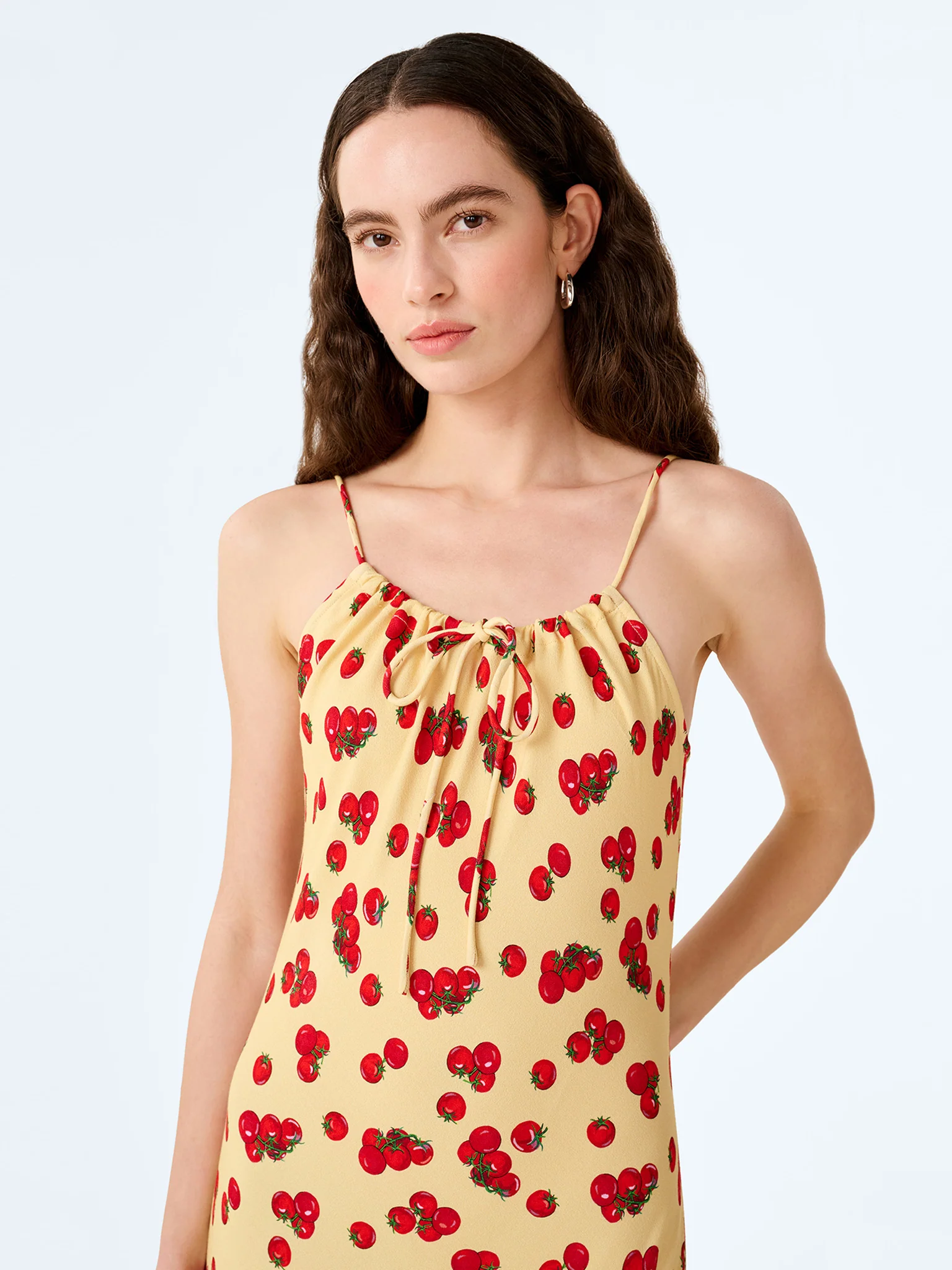Cecile Dress in Tomato Print - Image 5