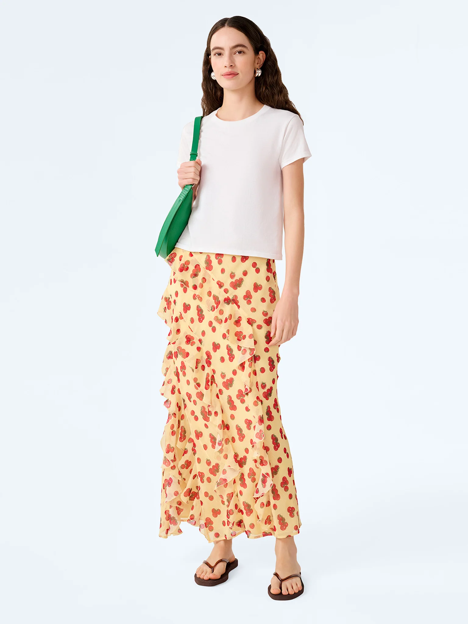 Darline Skirt in Tomato Print - Image 2
