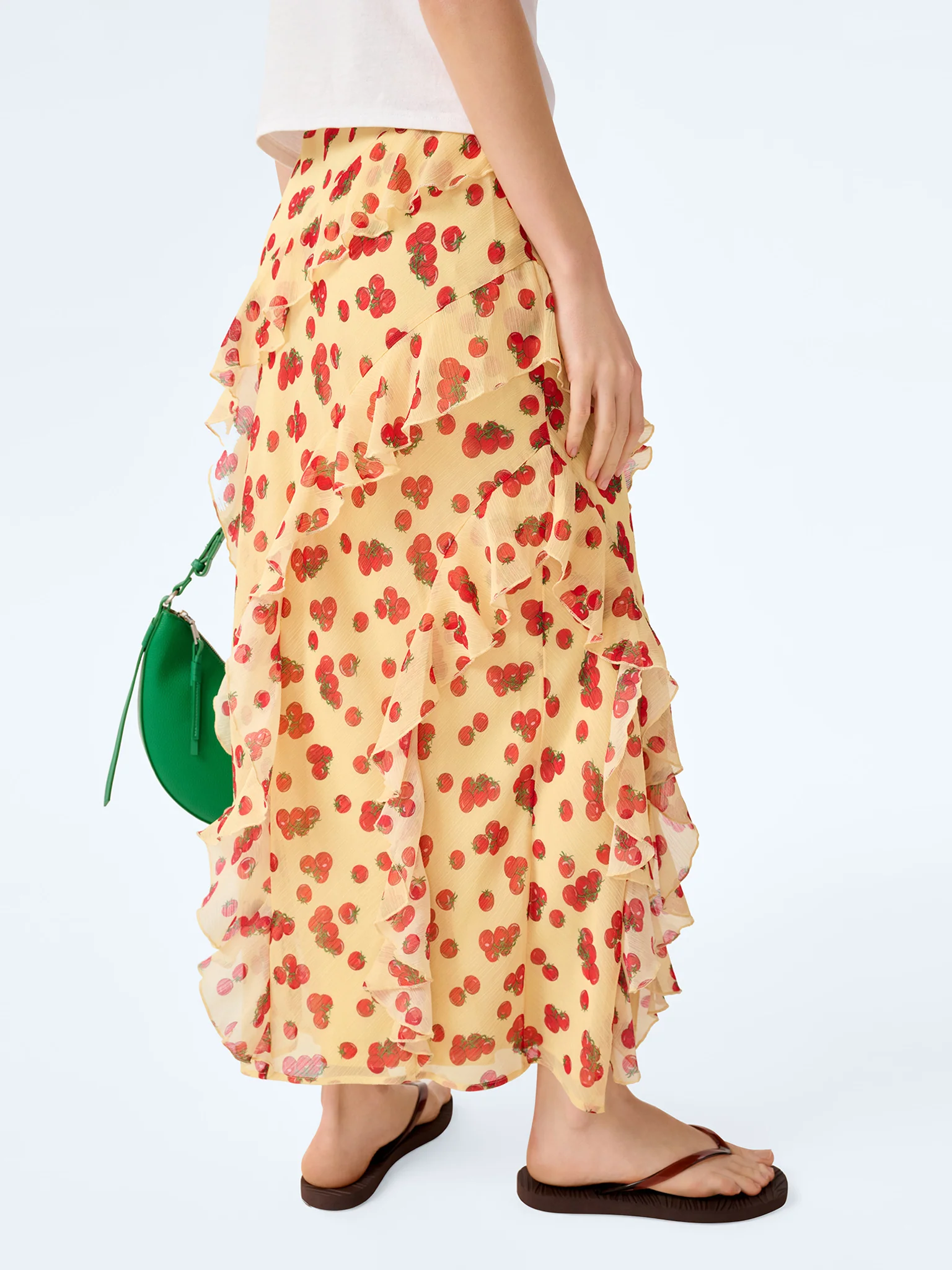 Darline Skirt in Tomato Print - Image 5