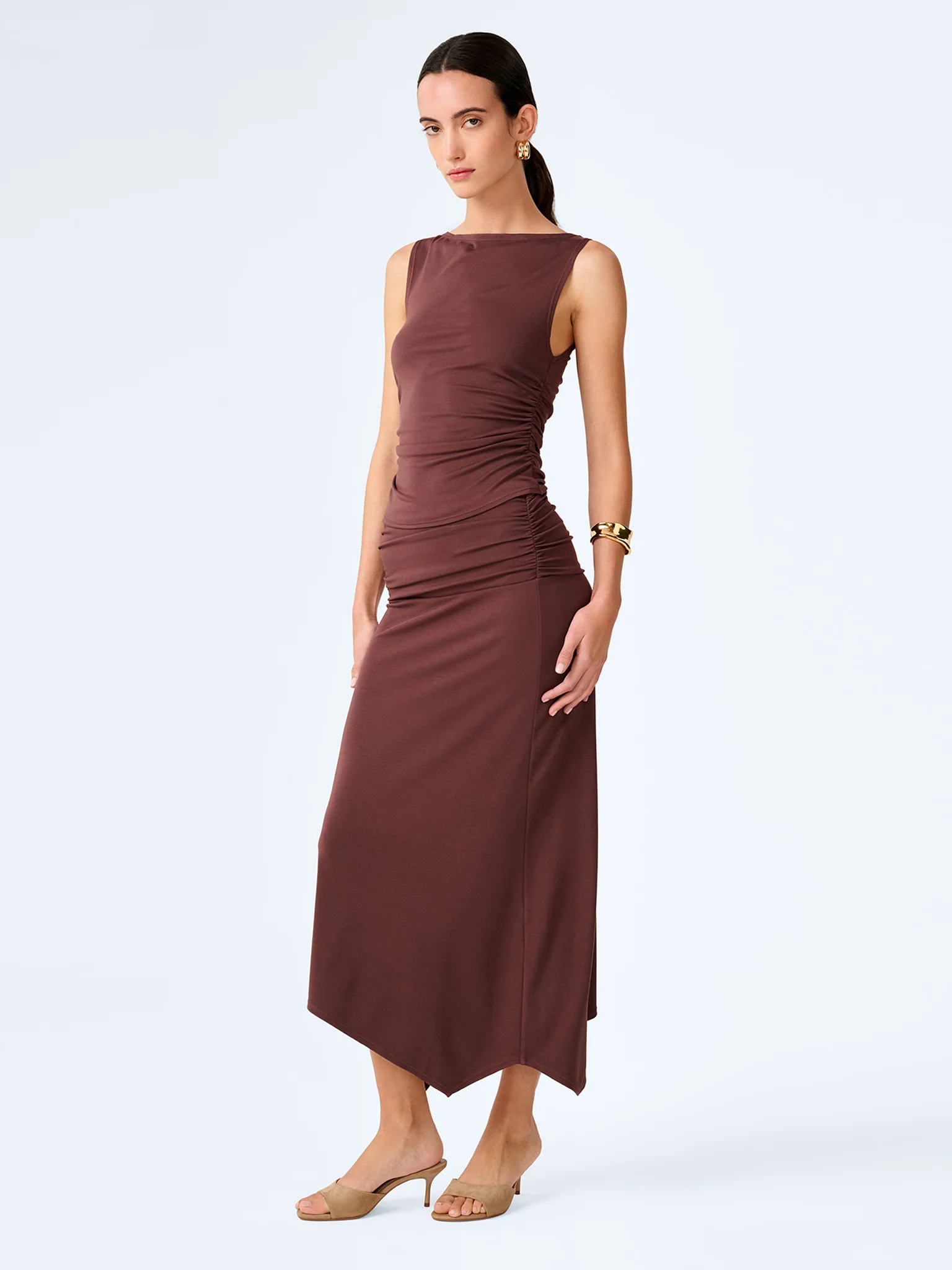 Delia Top in Brown - Image 3