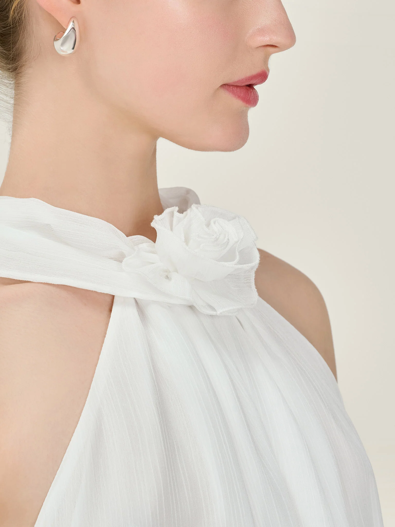 Demi Dress in Ivory - Image 3