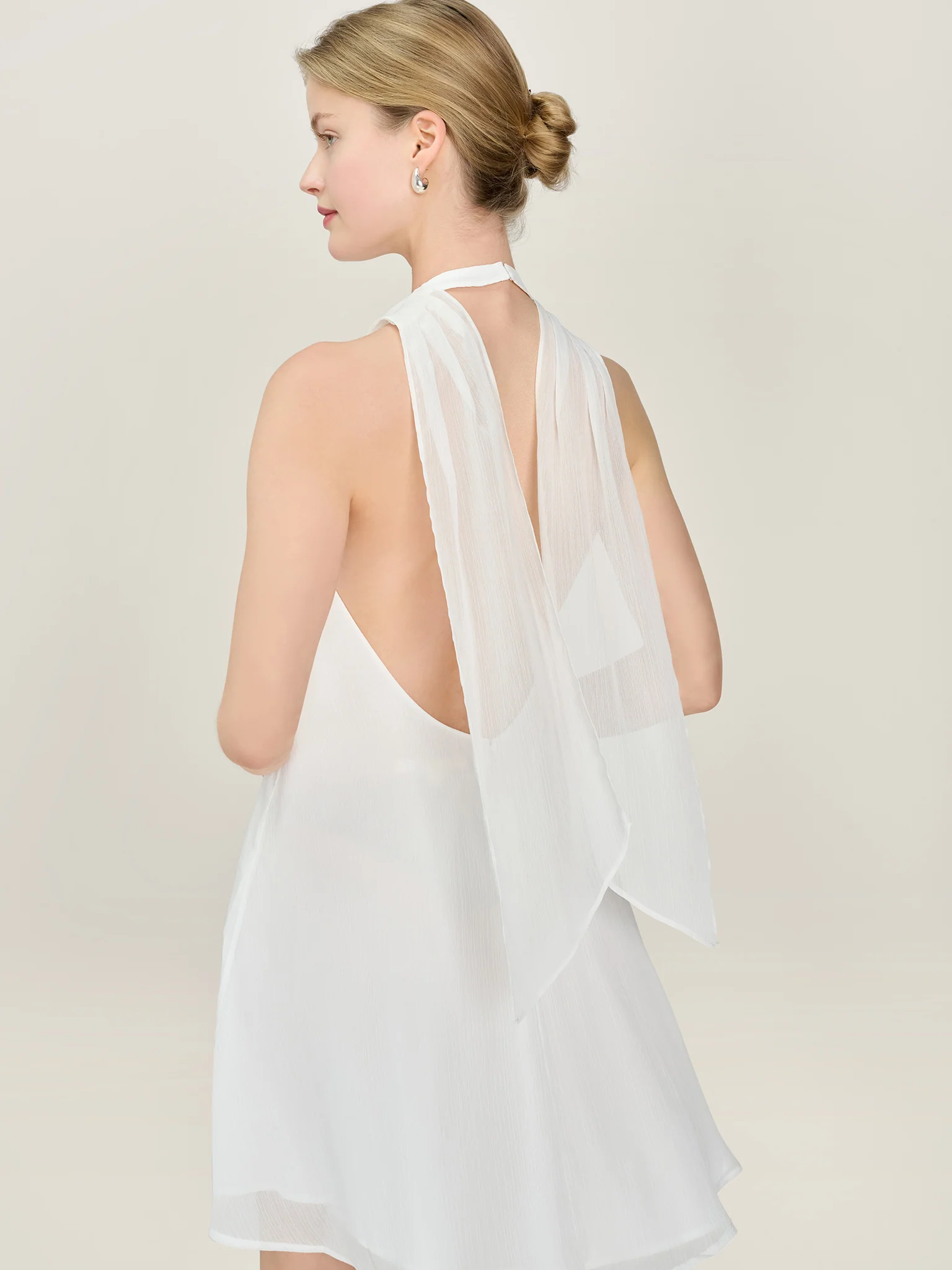 Demi Dress in Ivory - Image 4