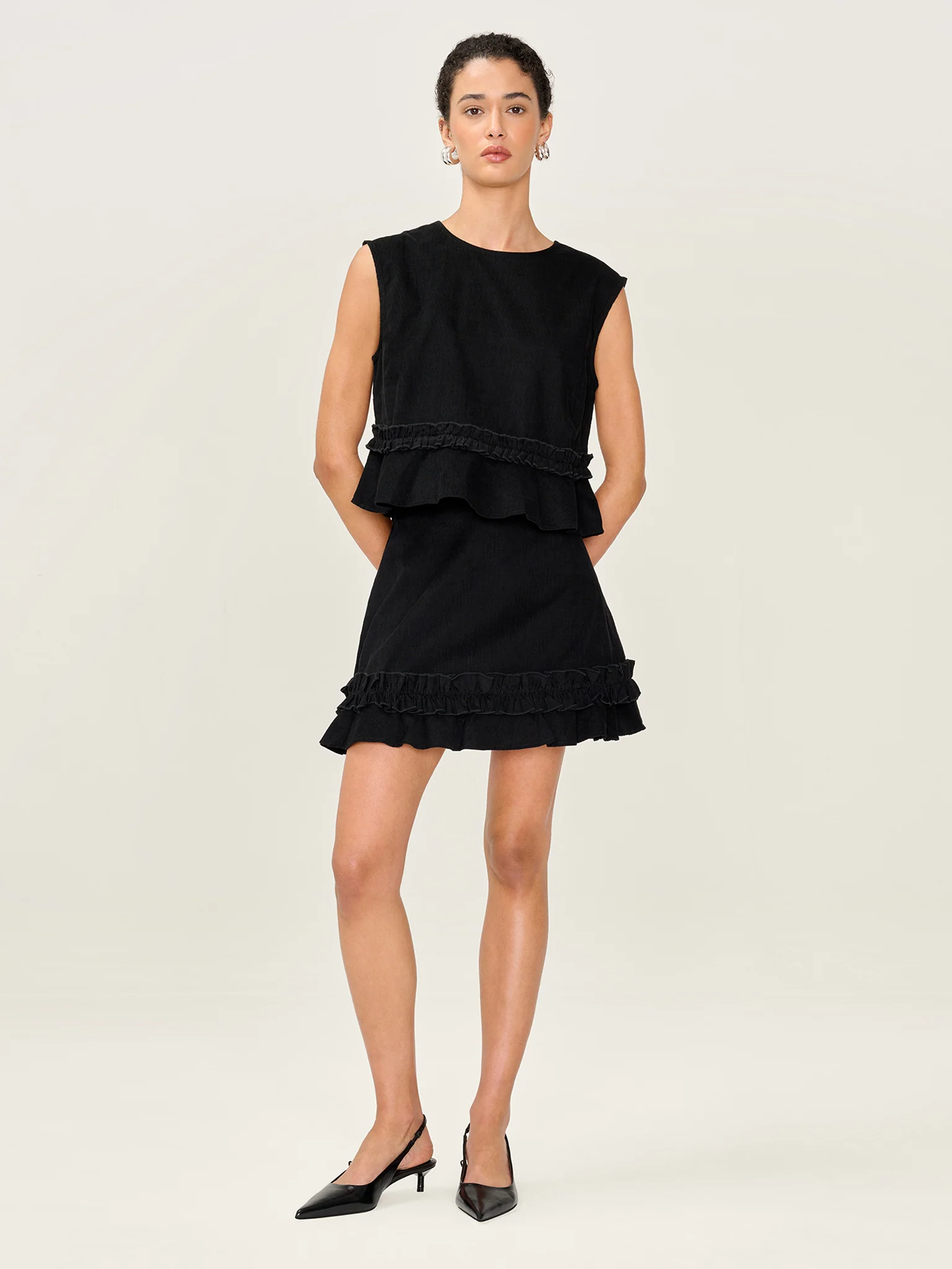 Dori Cord Top in Black - Image 2