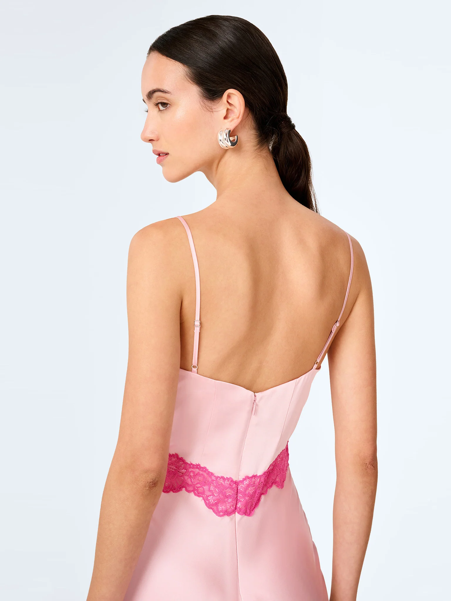 Drew Maxi Dress in Veiled Pink/Pink Yarrow Lace - Image 4