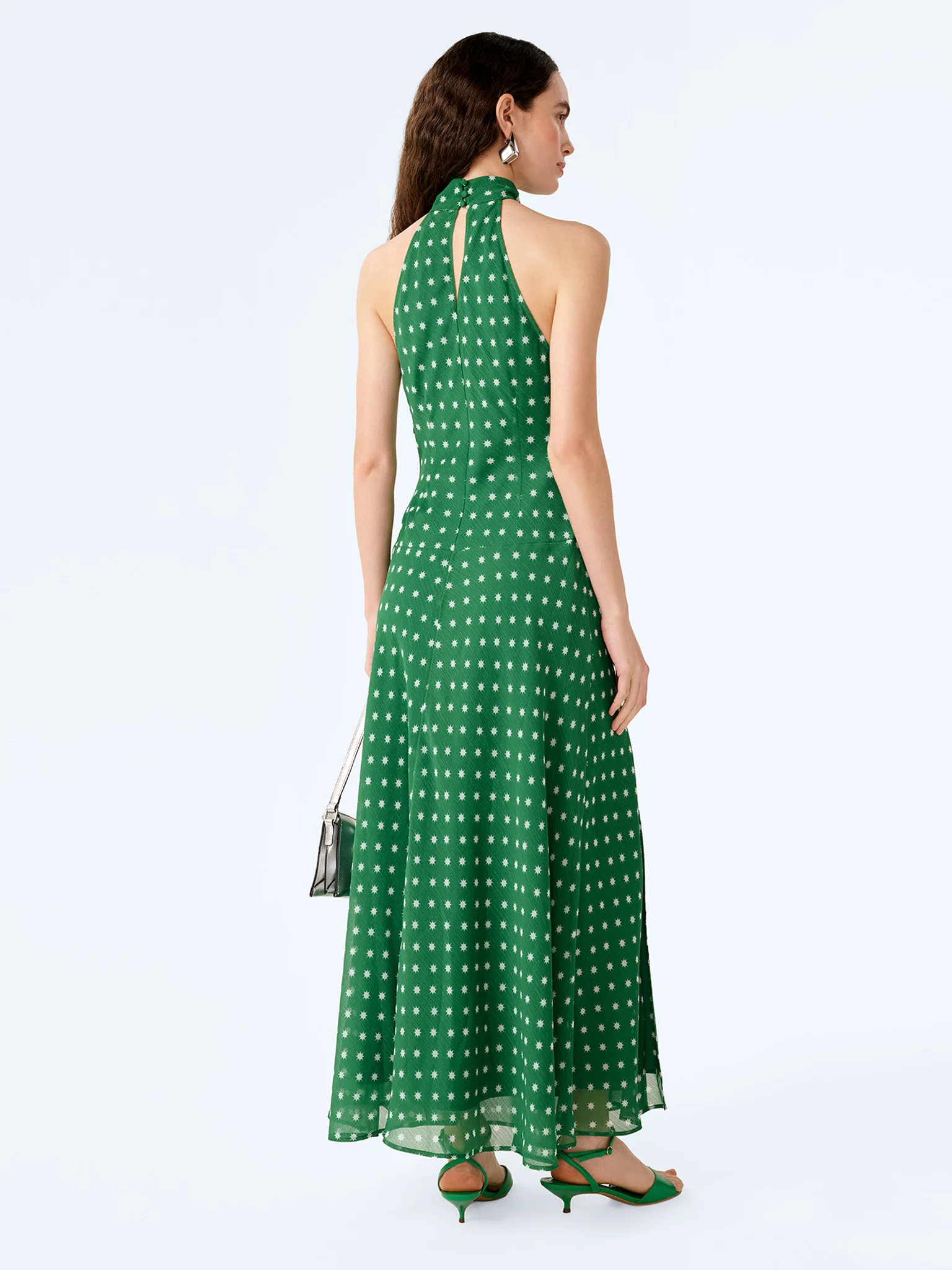 Elsie Dress in Green Starburst - Image 3