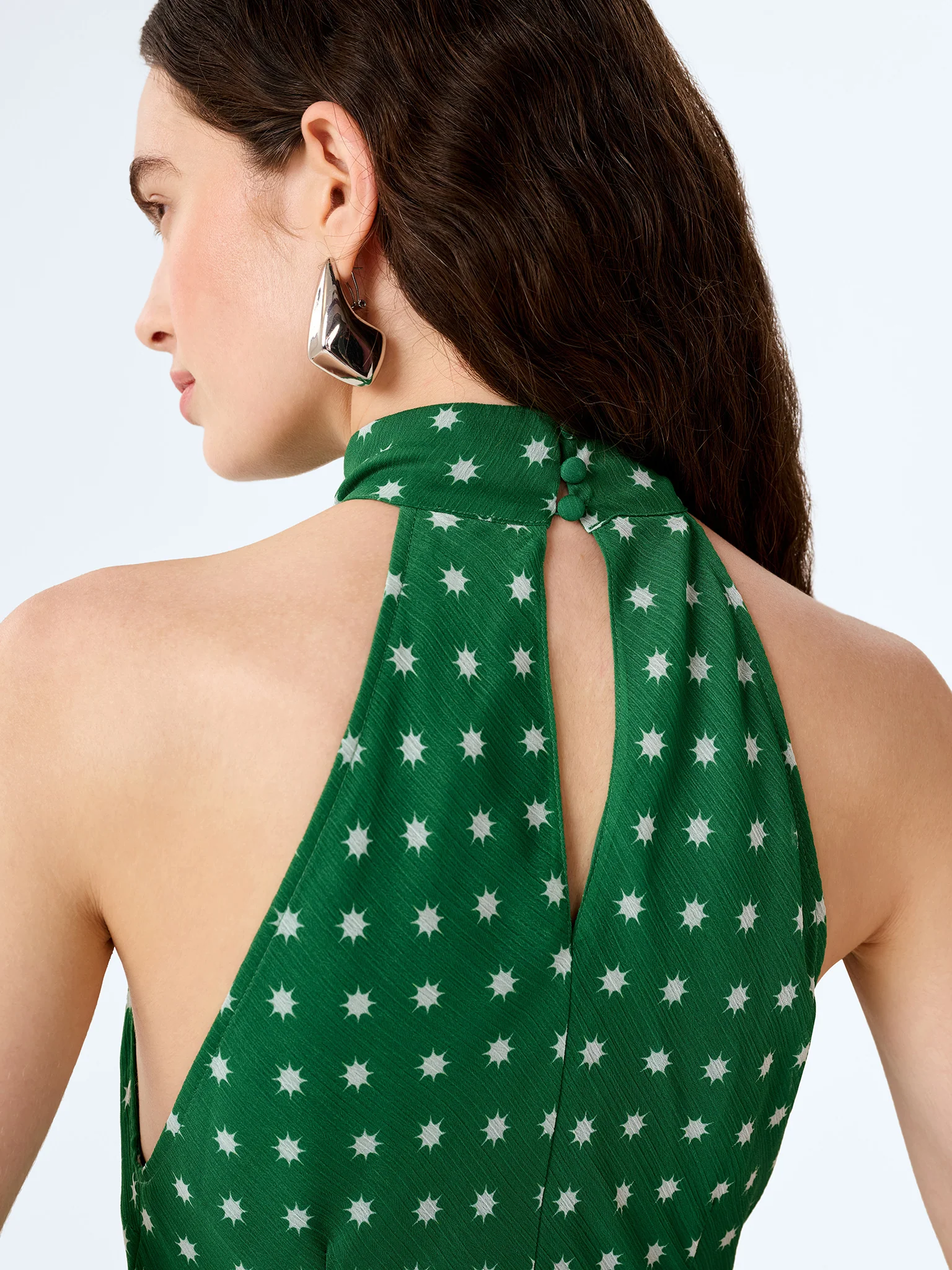 Elsie Dress in Green Starburst - Image 4