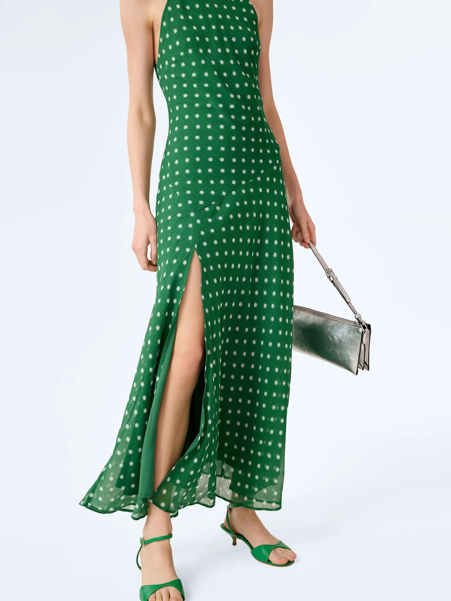 Elsie Dress in Green Starburst - Image 5