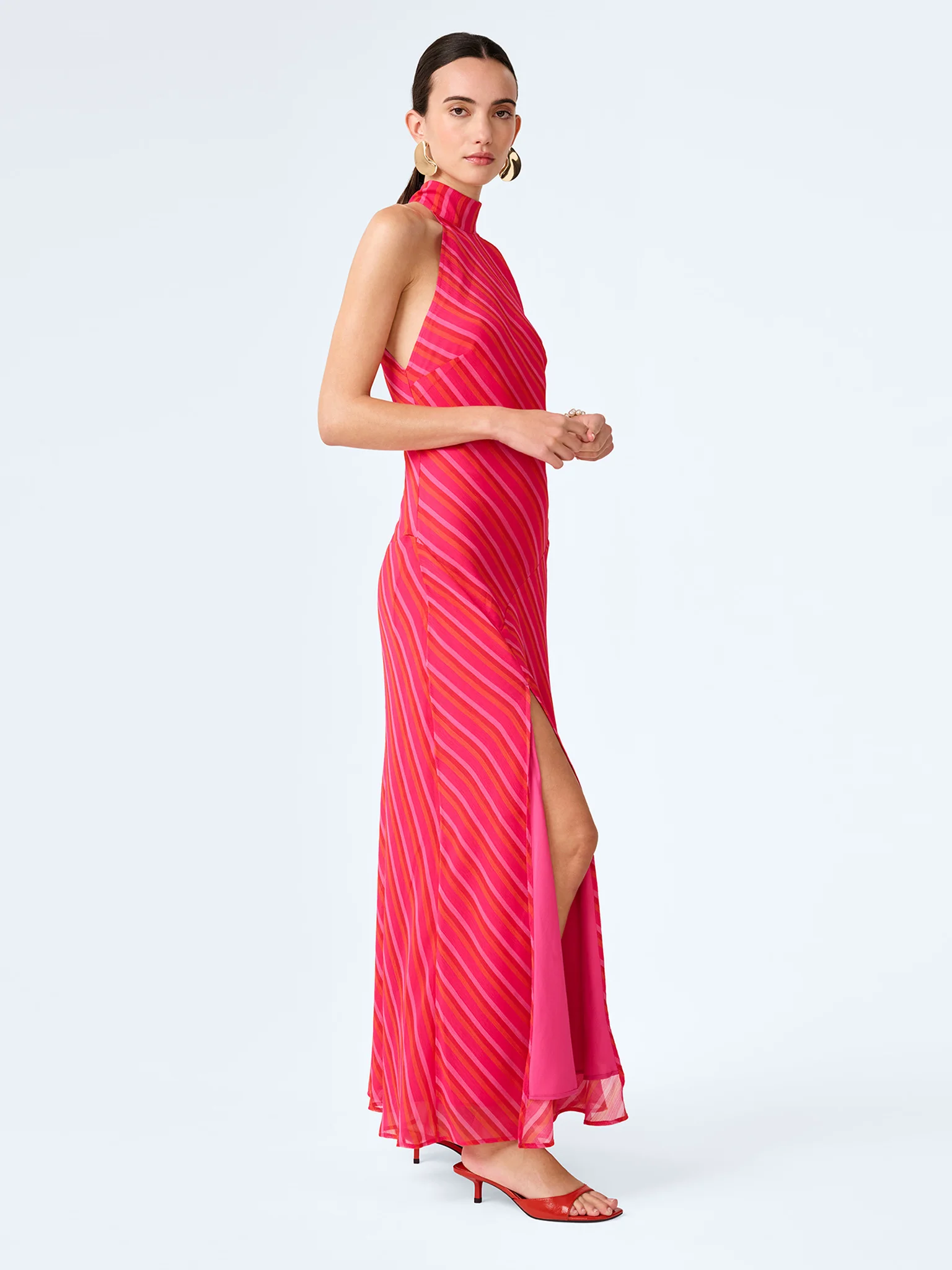 Elsie Dress in Pink and Orange - Image 2
