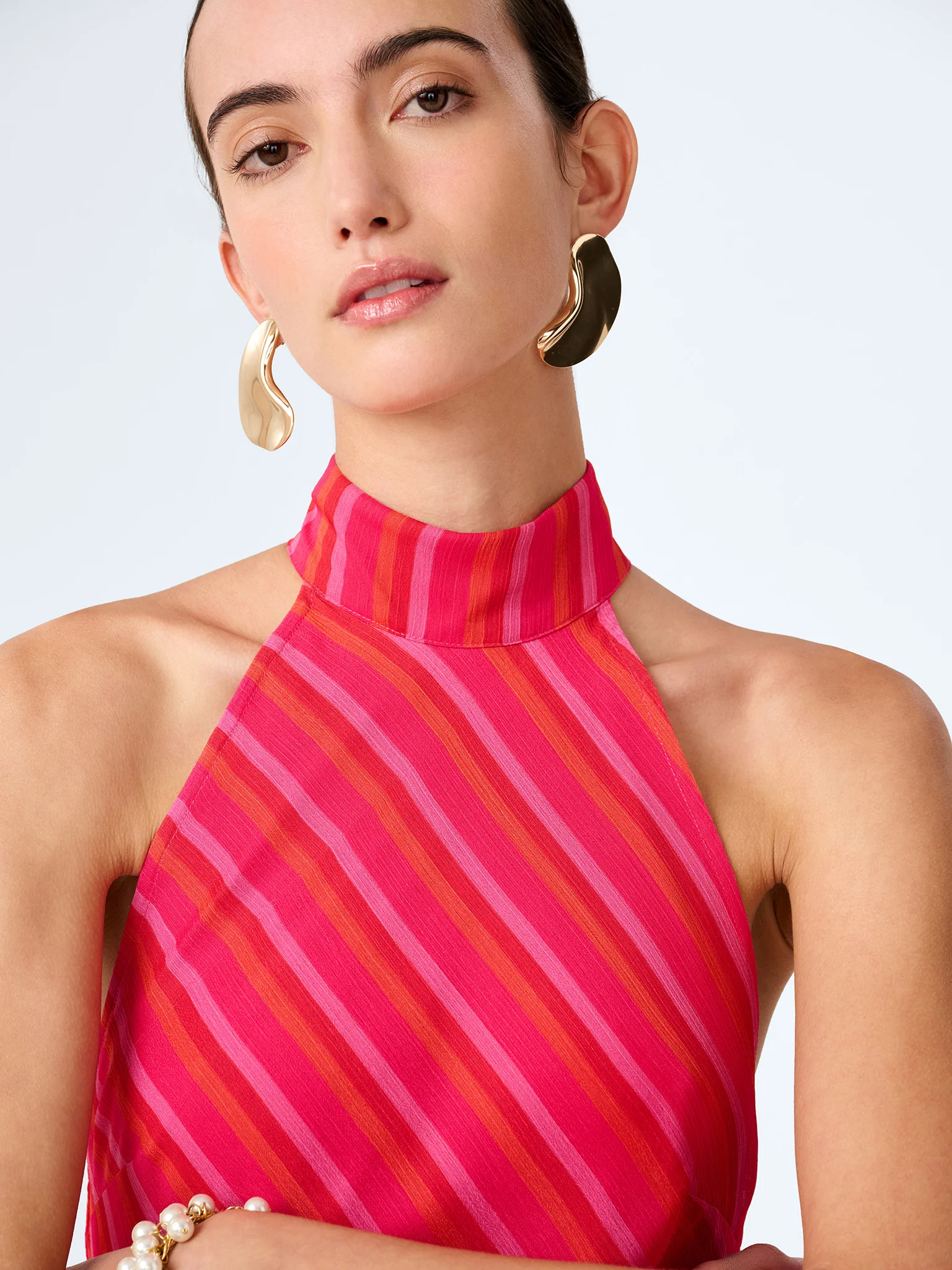 Elsie Dress in Pink and Orange - Image 4
