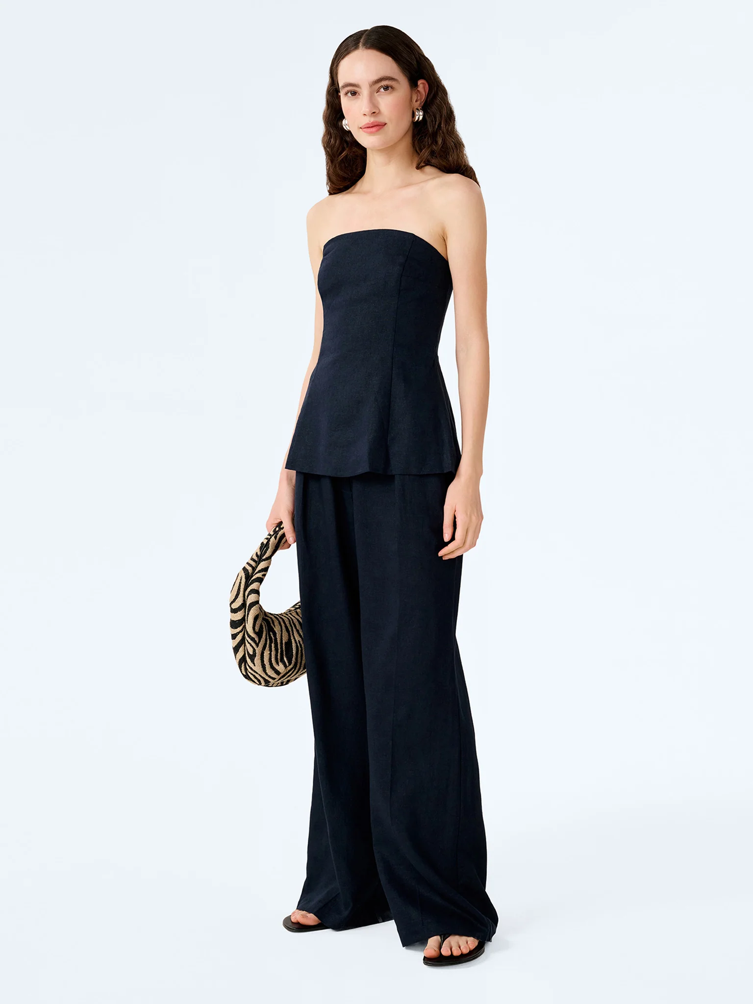 Etta Top in Navy - Image 4