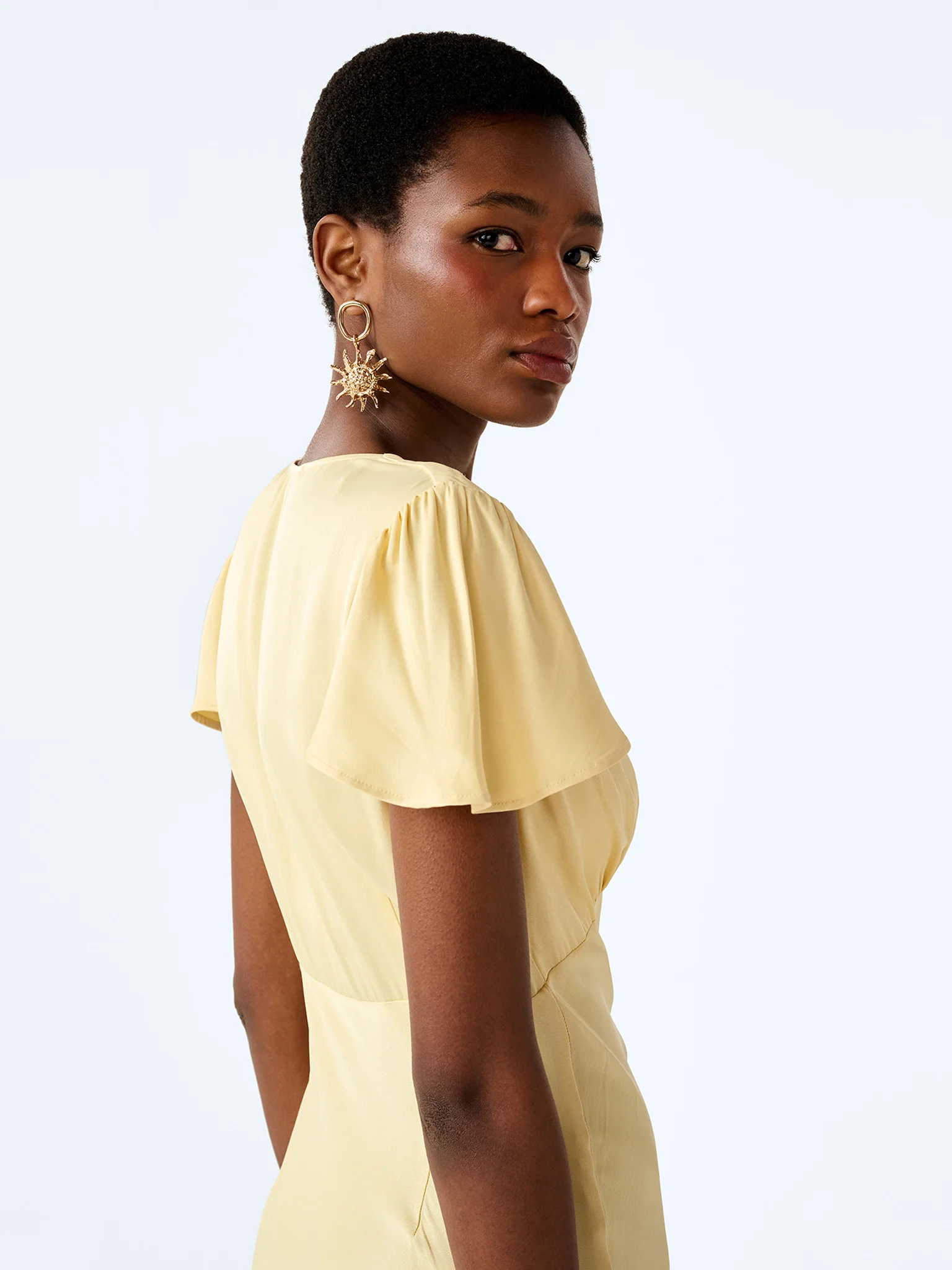 Fai Dress in Double Cream - Image 4