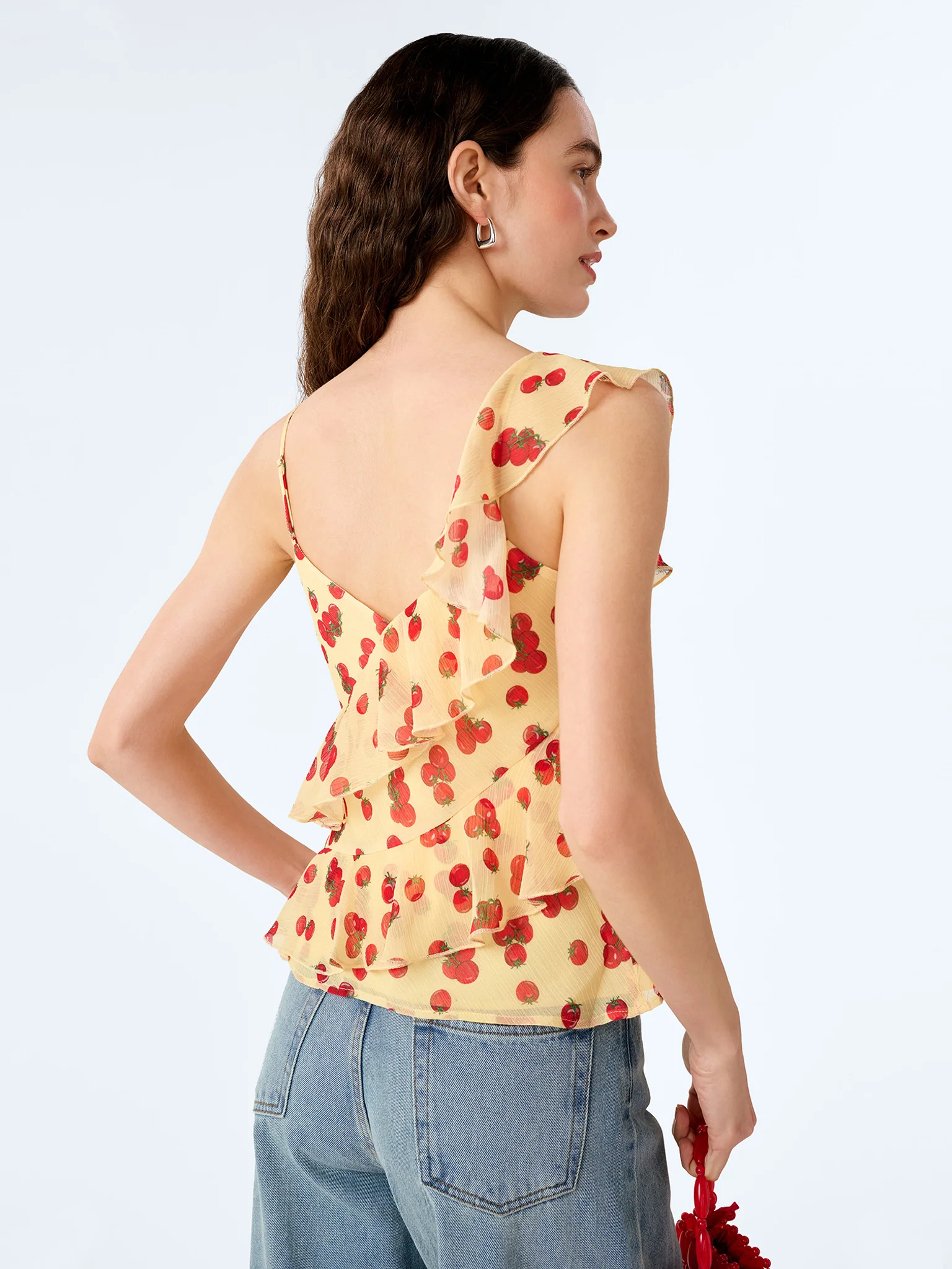 Francie Top in Tomato Print - Image 3