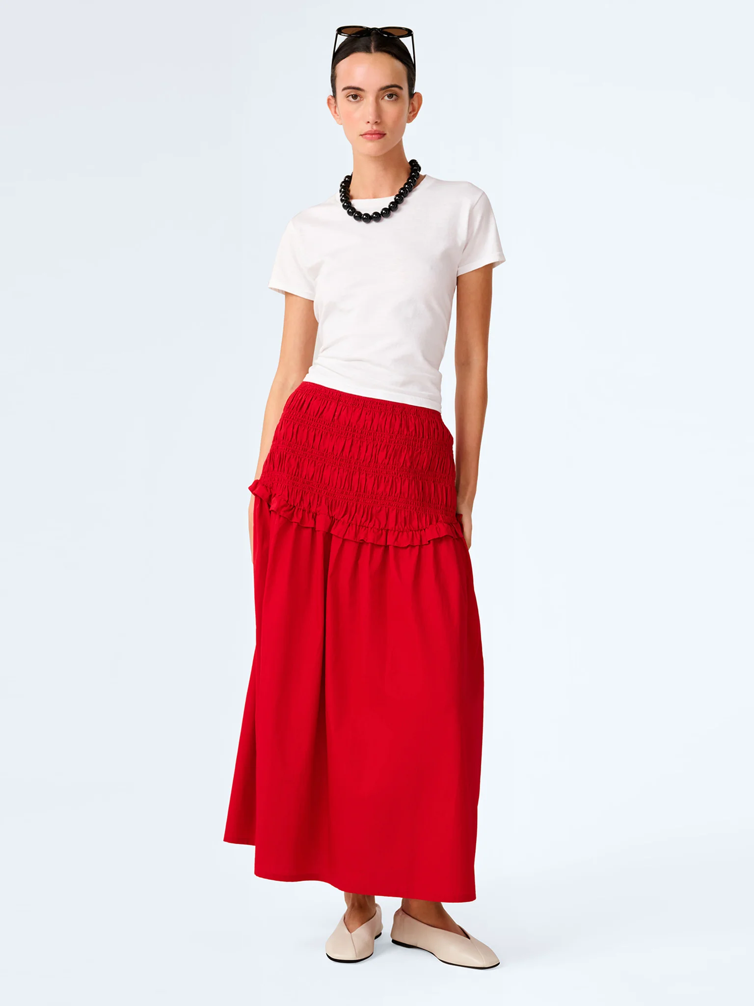 Haley Skirt in Barbados Cherry - Image 4