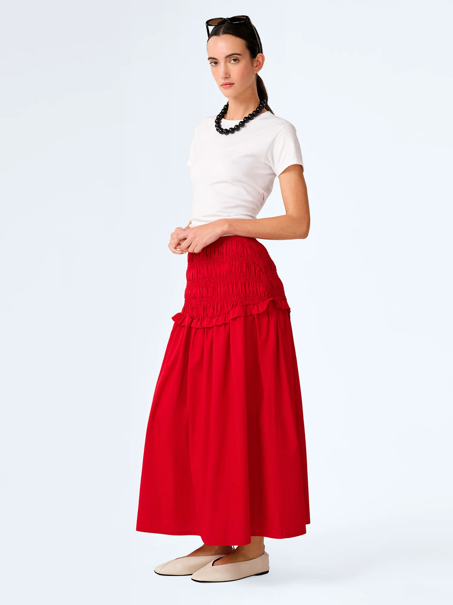 Haley Skirt in Barbados Cherry - Image 5