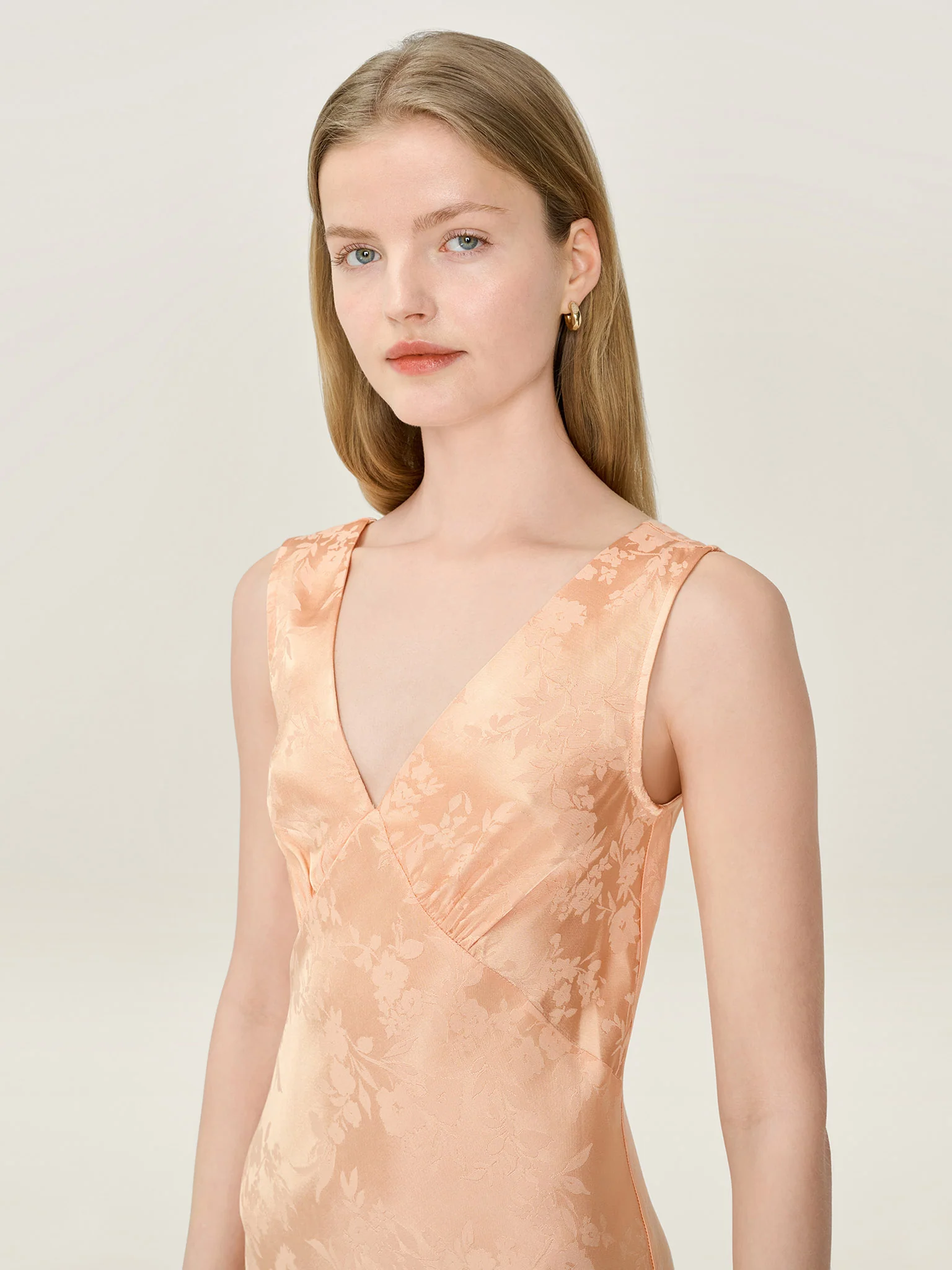 Iris Jacquard Dress in Prairie Sunset - Image 4