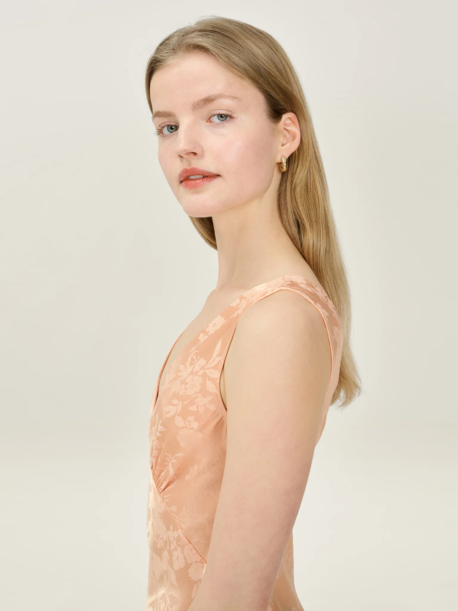 Iris Jacquard Dress in Prairie Sunset - Image 5
