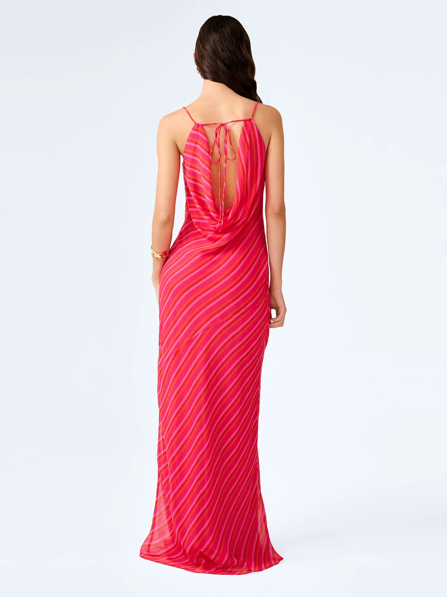 Koko Dress in Pink and Orange - Image 3
