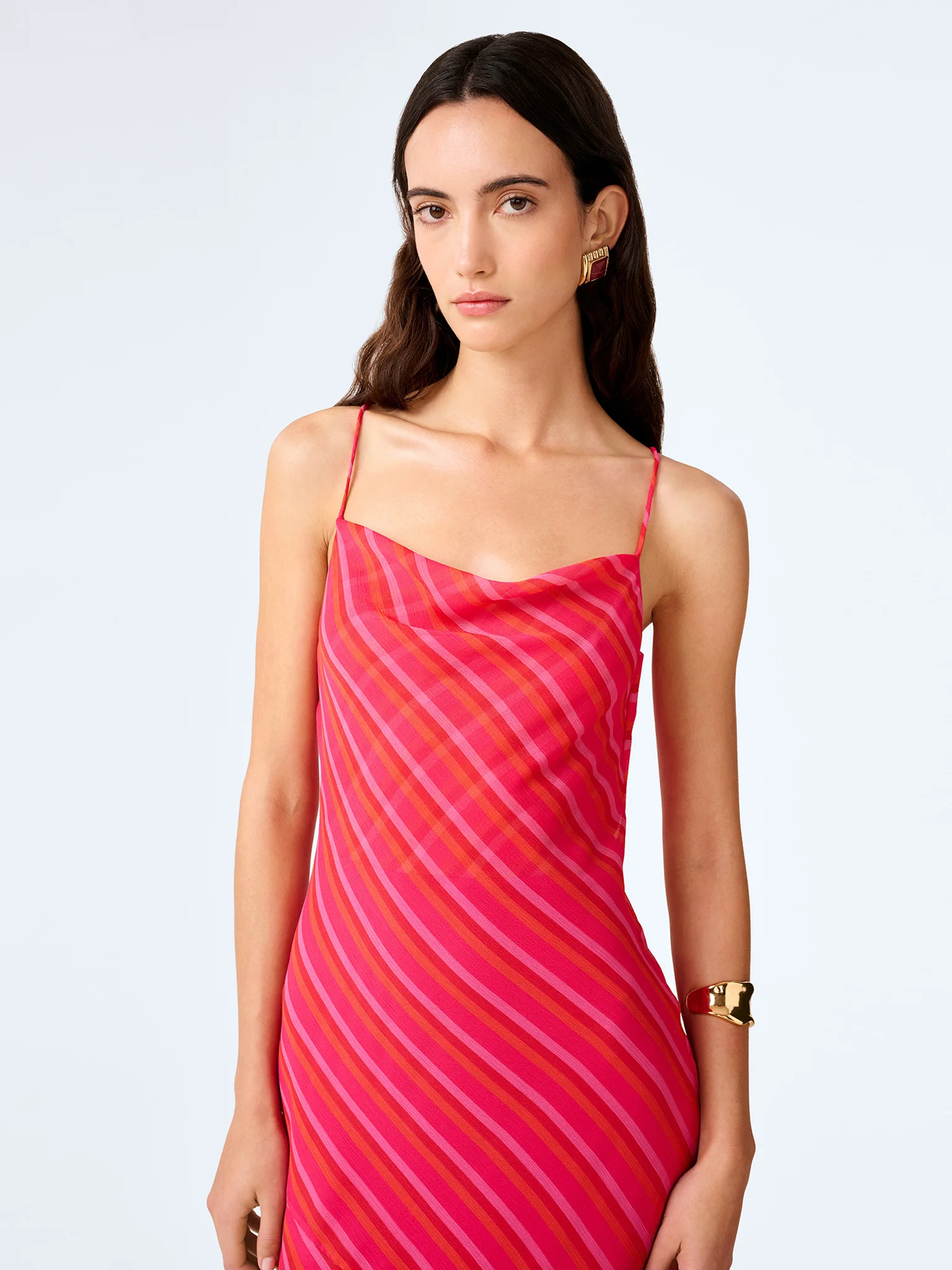 Koko Dress in Pink and Orange - Image 4