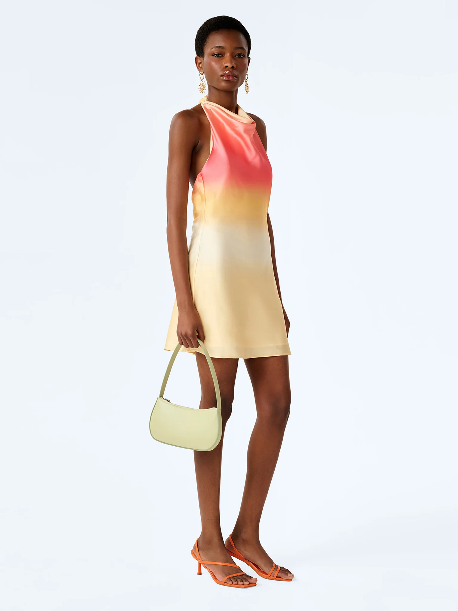 Luzia Dress in Sunset Ombre Print - Image 3
