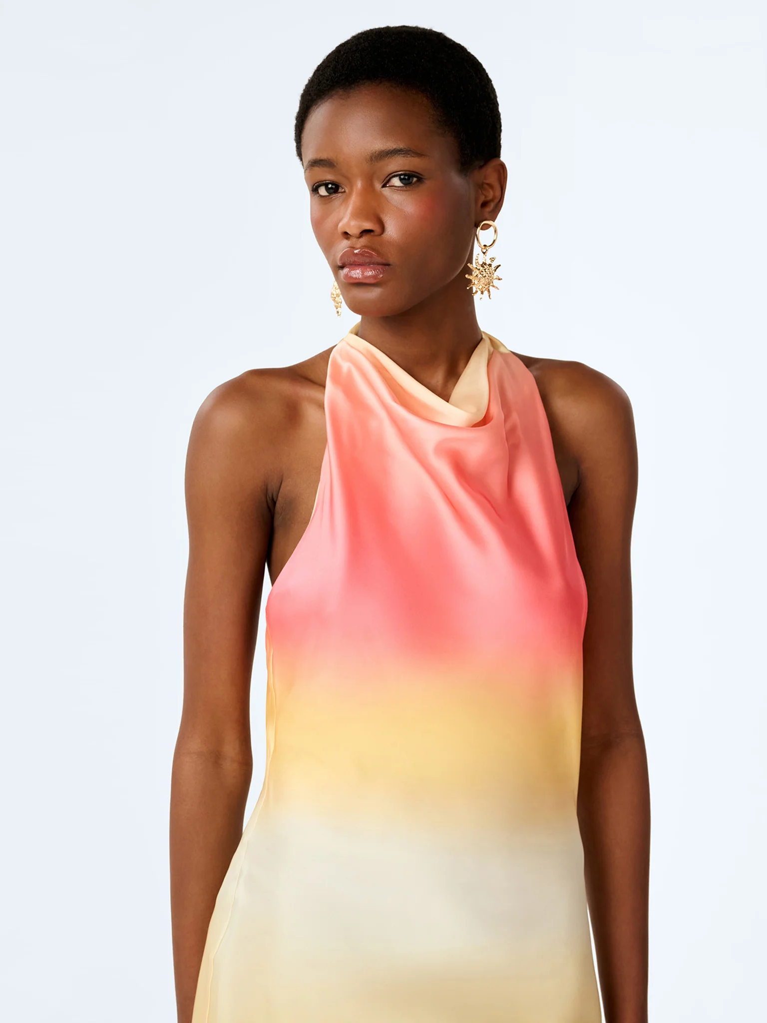 Luzia Dress in Sunset Ombre Print - Image 5