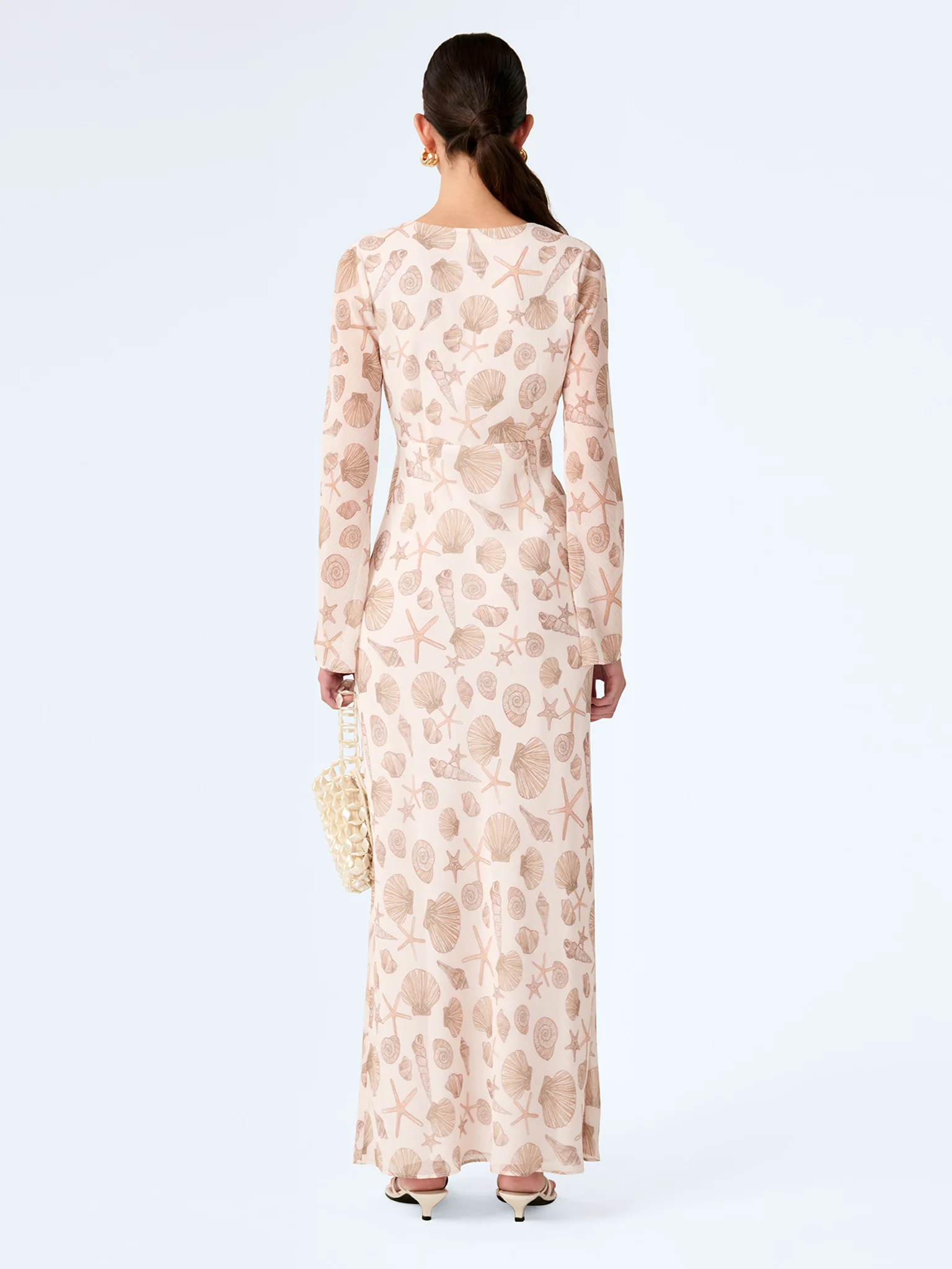 Marj Dress in Painterly Shell Print - Image 4