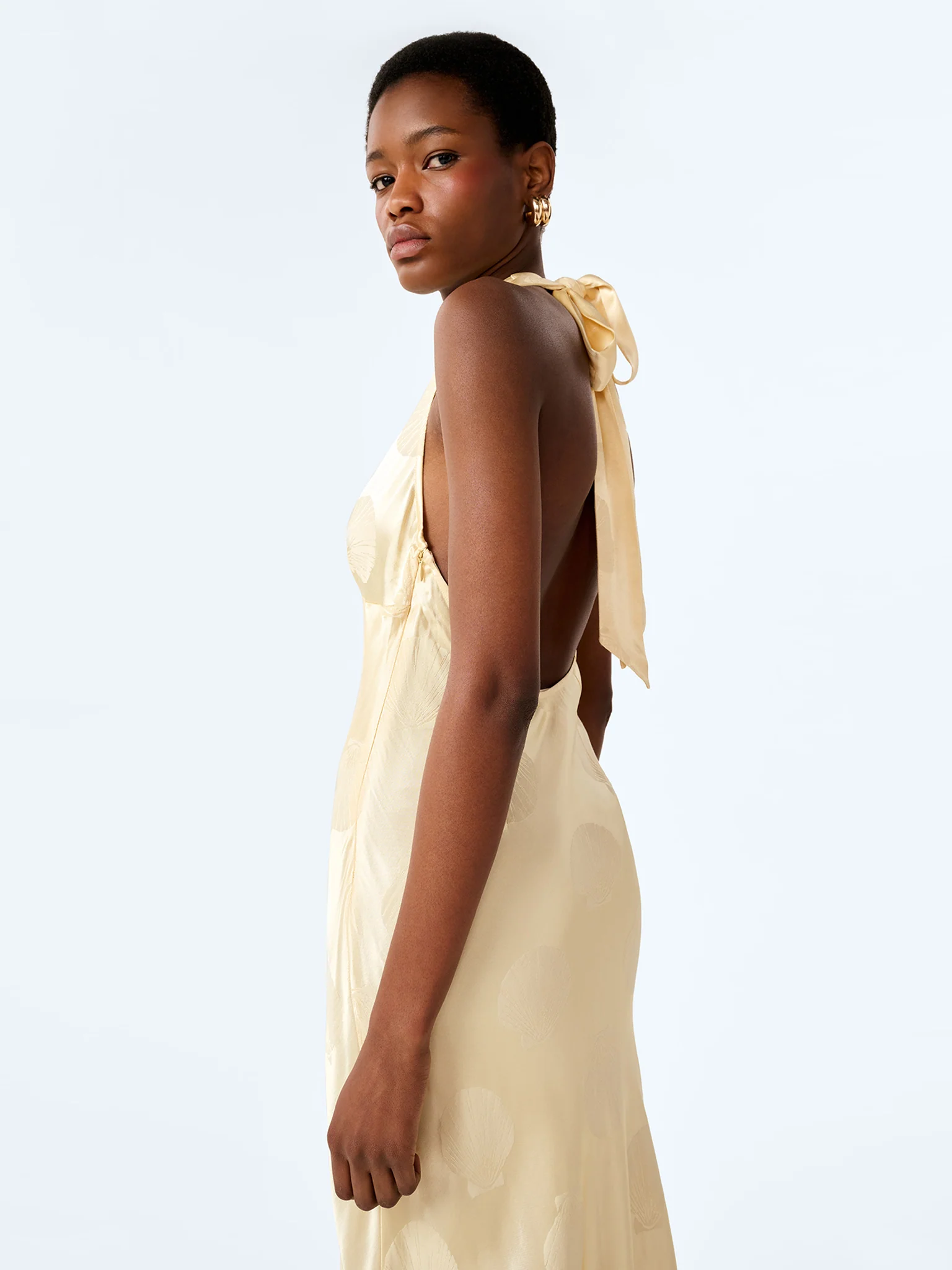Teo Maxi Dress in Double Cream - Image 5
