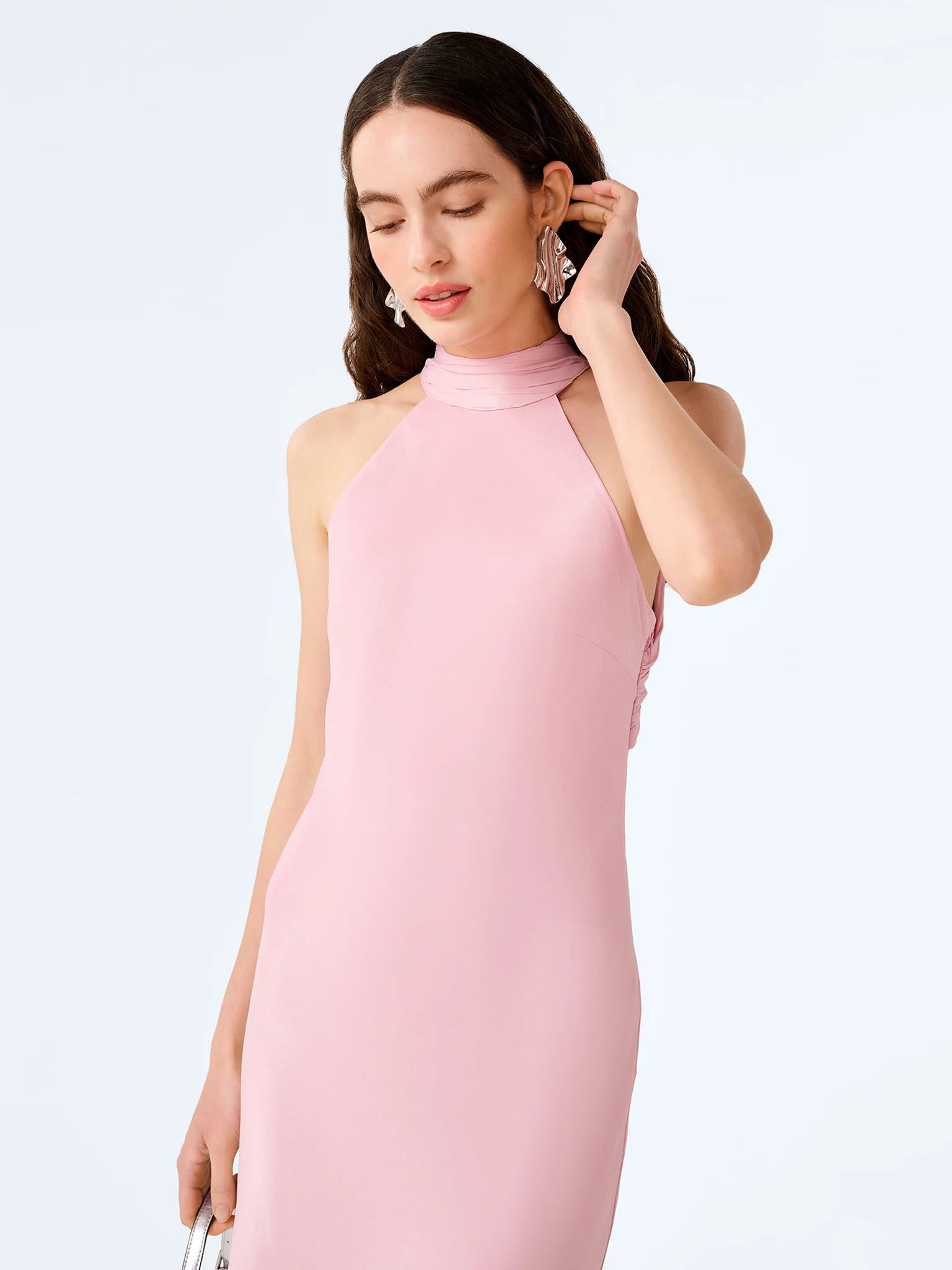 Milos Dress in Bleached Mauve - Image 6