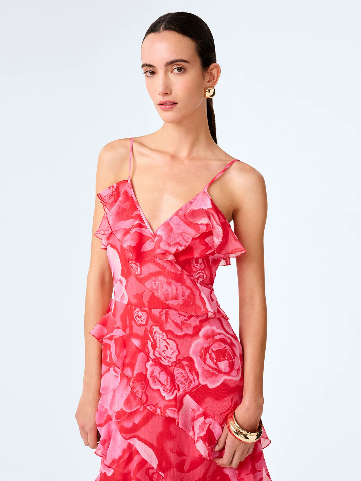 Missy Dress in Photographic Floral - Image 3