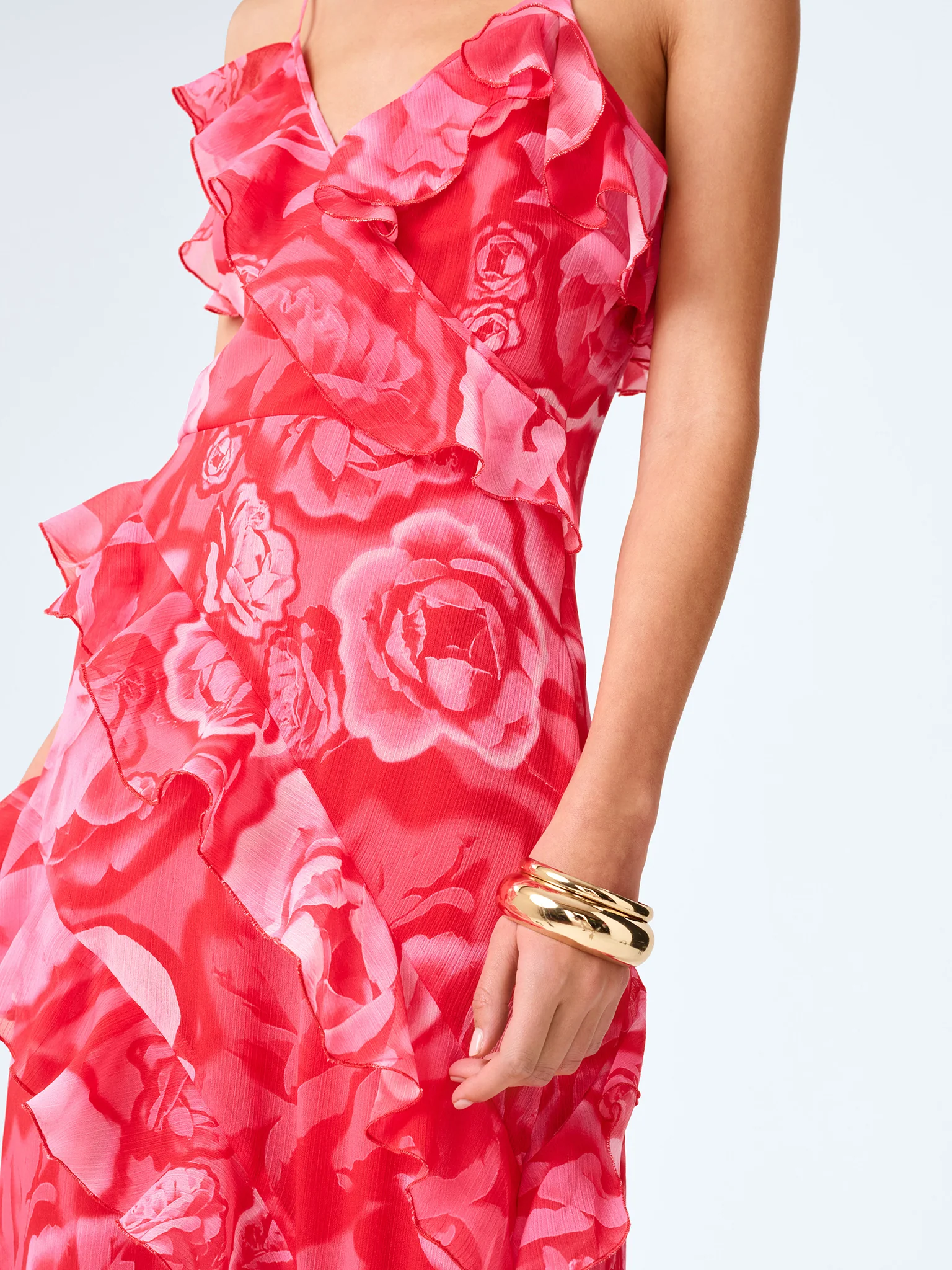 Missy Dress in Photographic Floral - Image 4