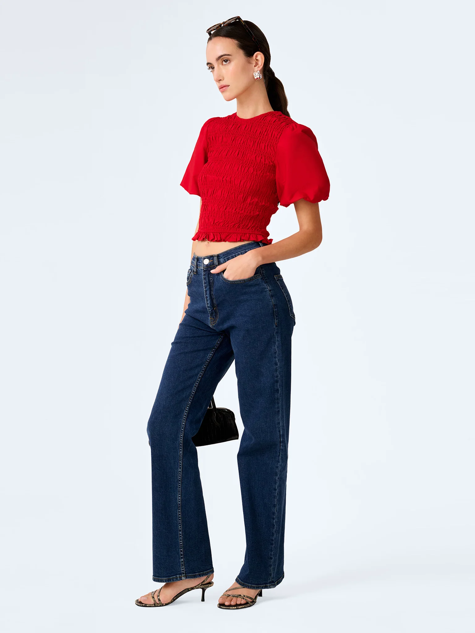 Nicolla Top in Barbados Cherry - Image 2