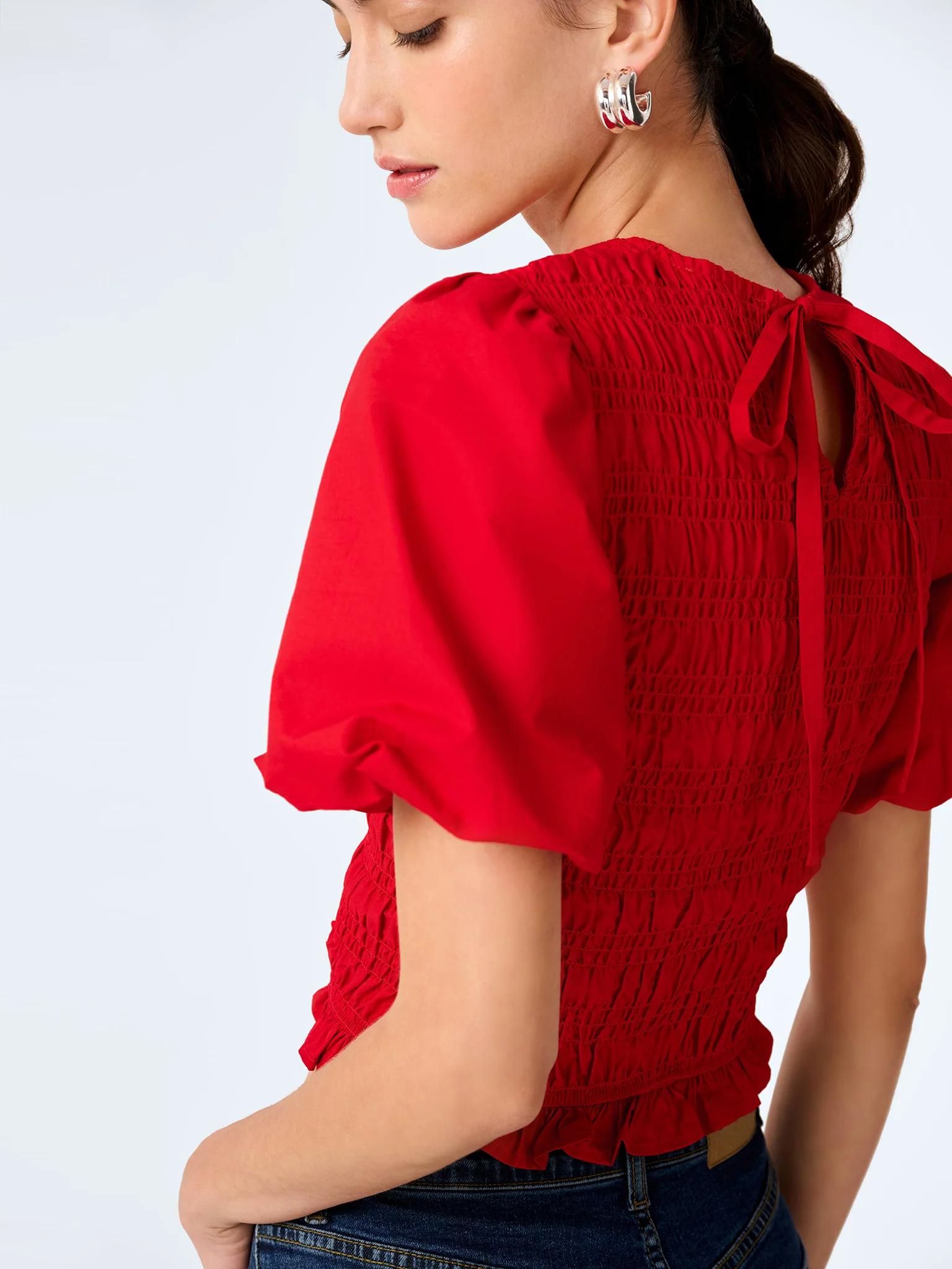 Nicolla Top in Barbados Cherry - Image 6