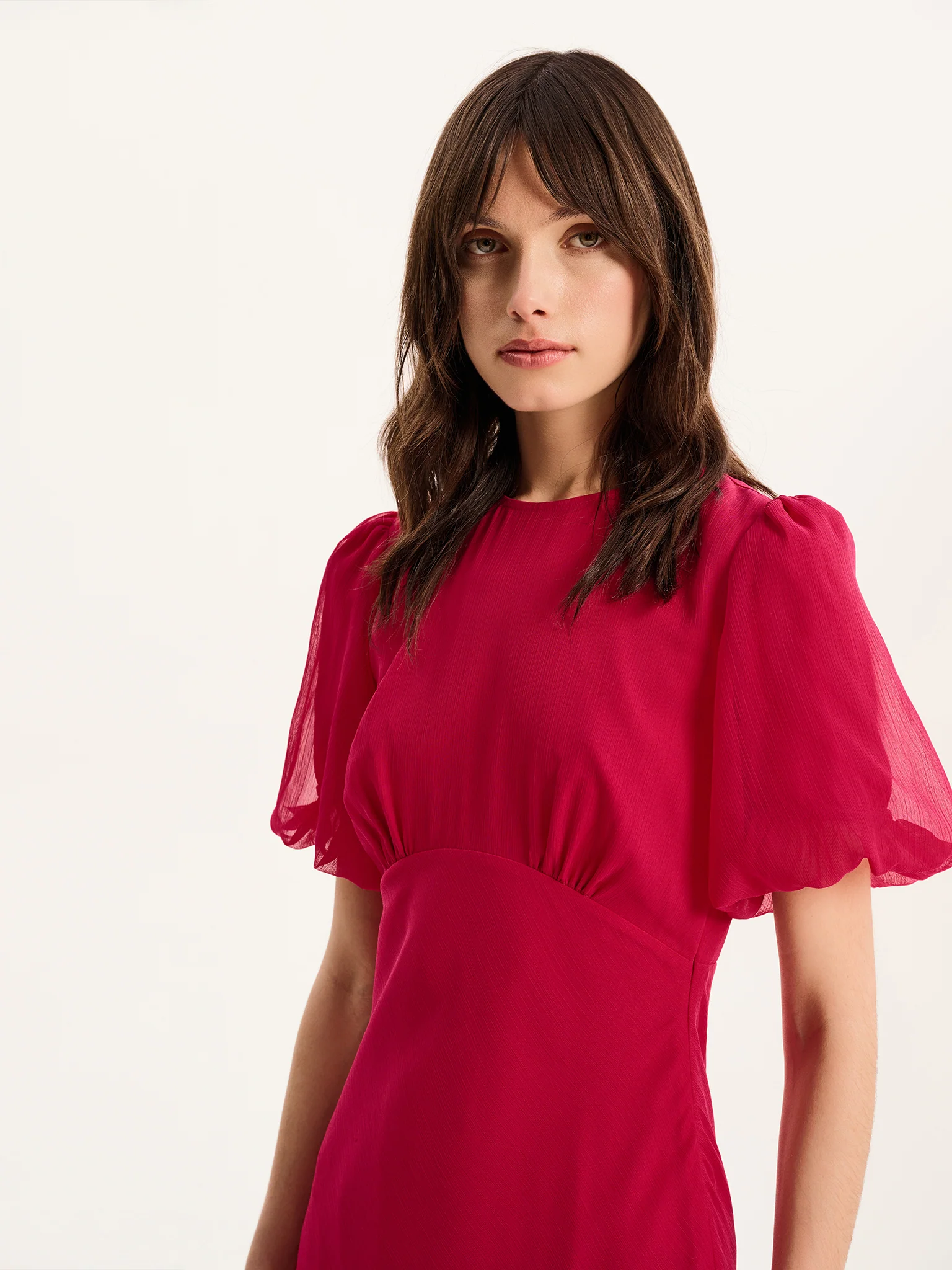 Nola Dress in Magenta - Image 3