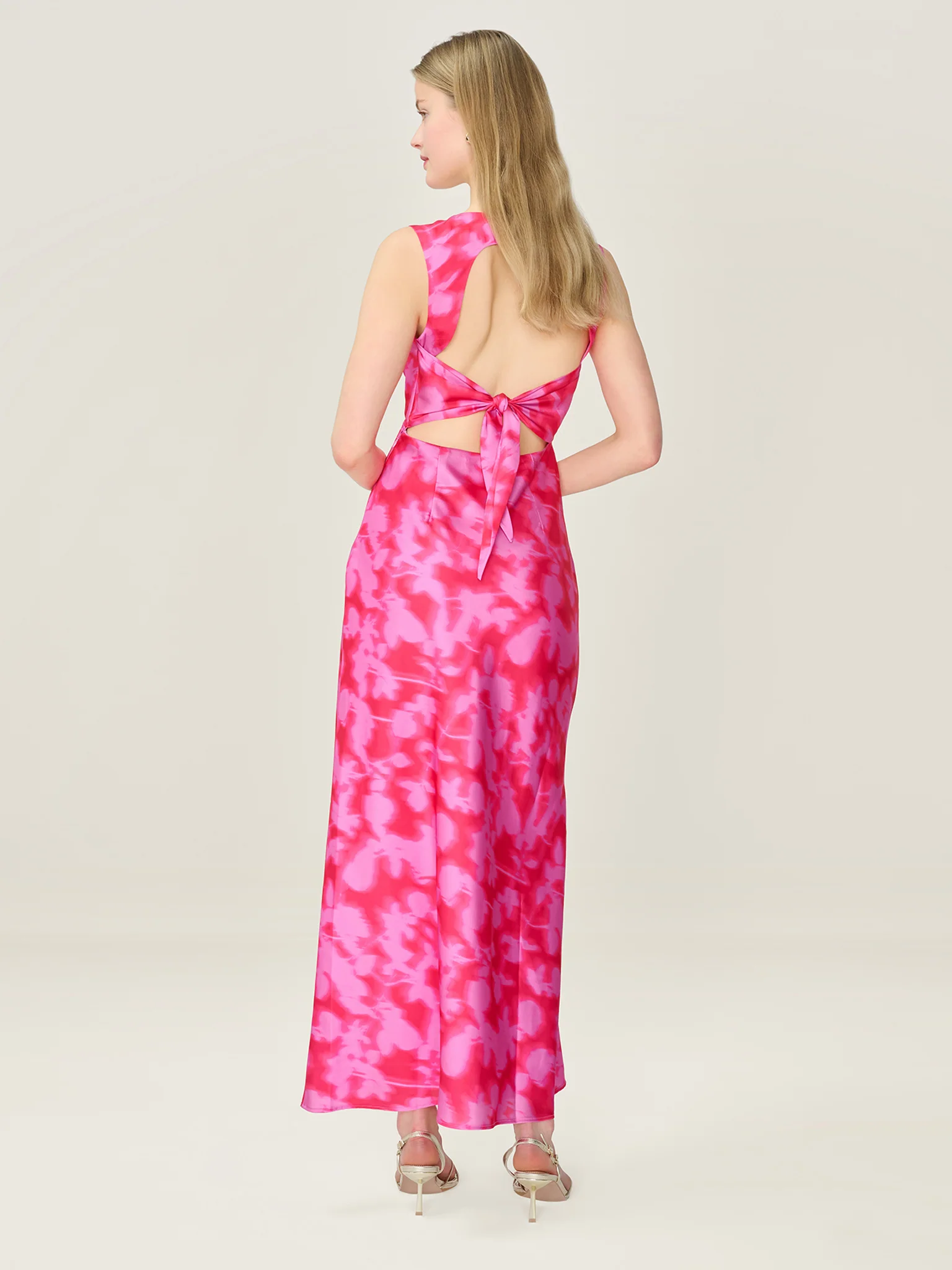 Nova Dress in Blurred Floral Magenta - Image 3