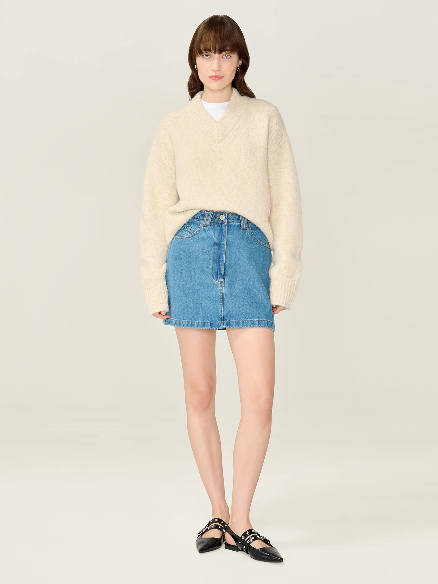 Ottie Bow Skirt in Midwash
