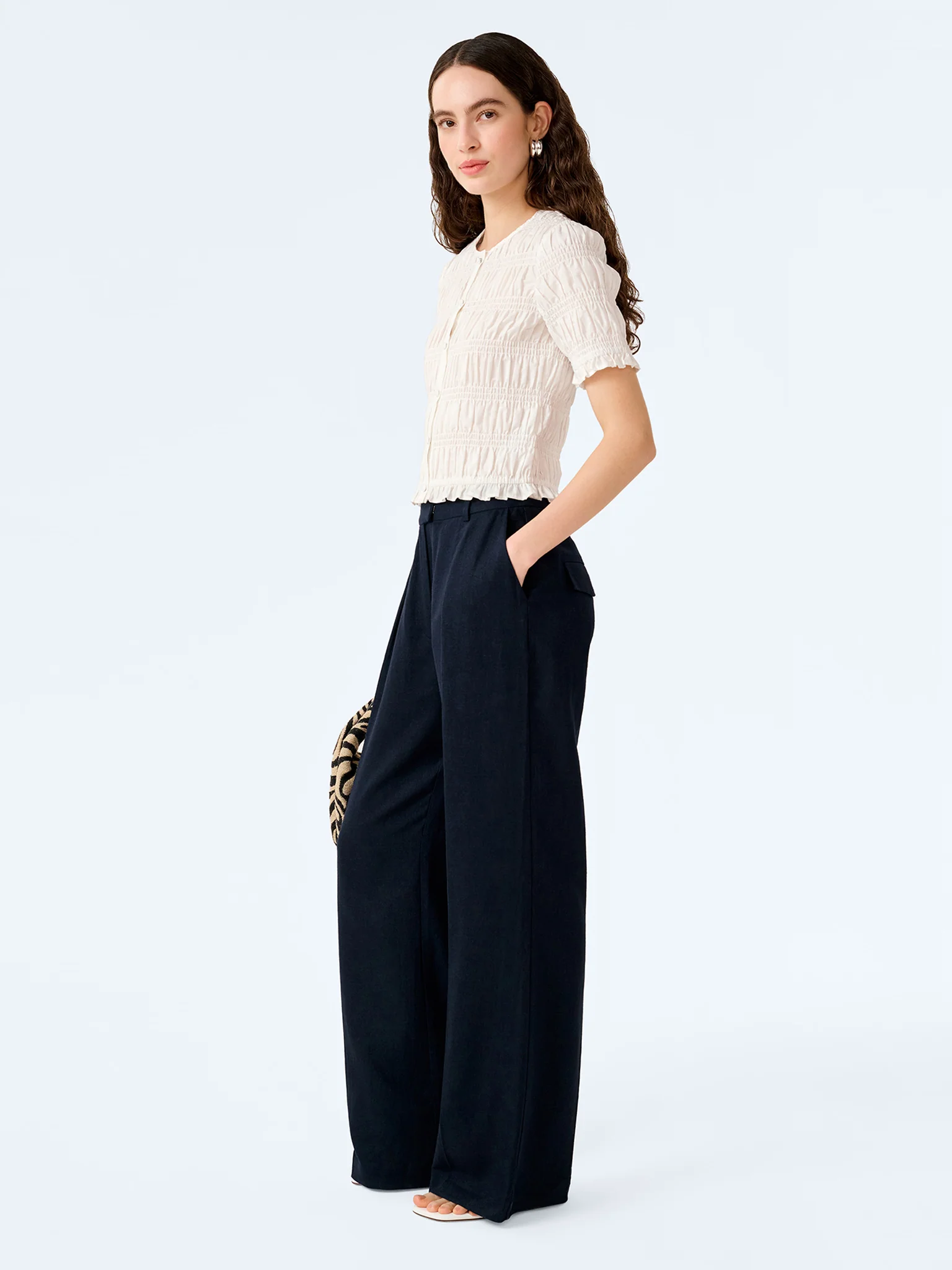 Pearl Trouser in Navy - Image 2