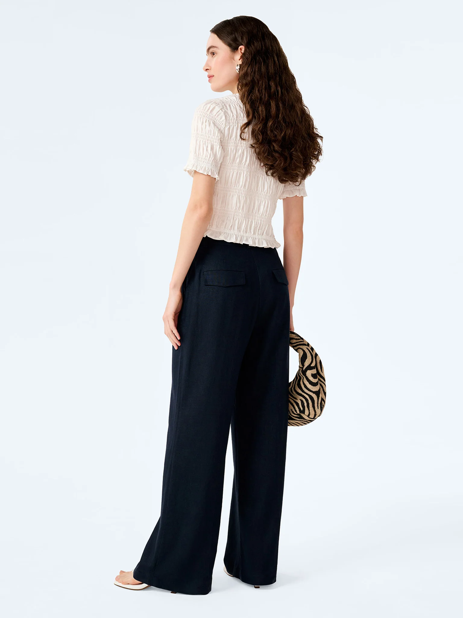 Pearl Trouser in Navy - Image 3