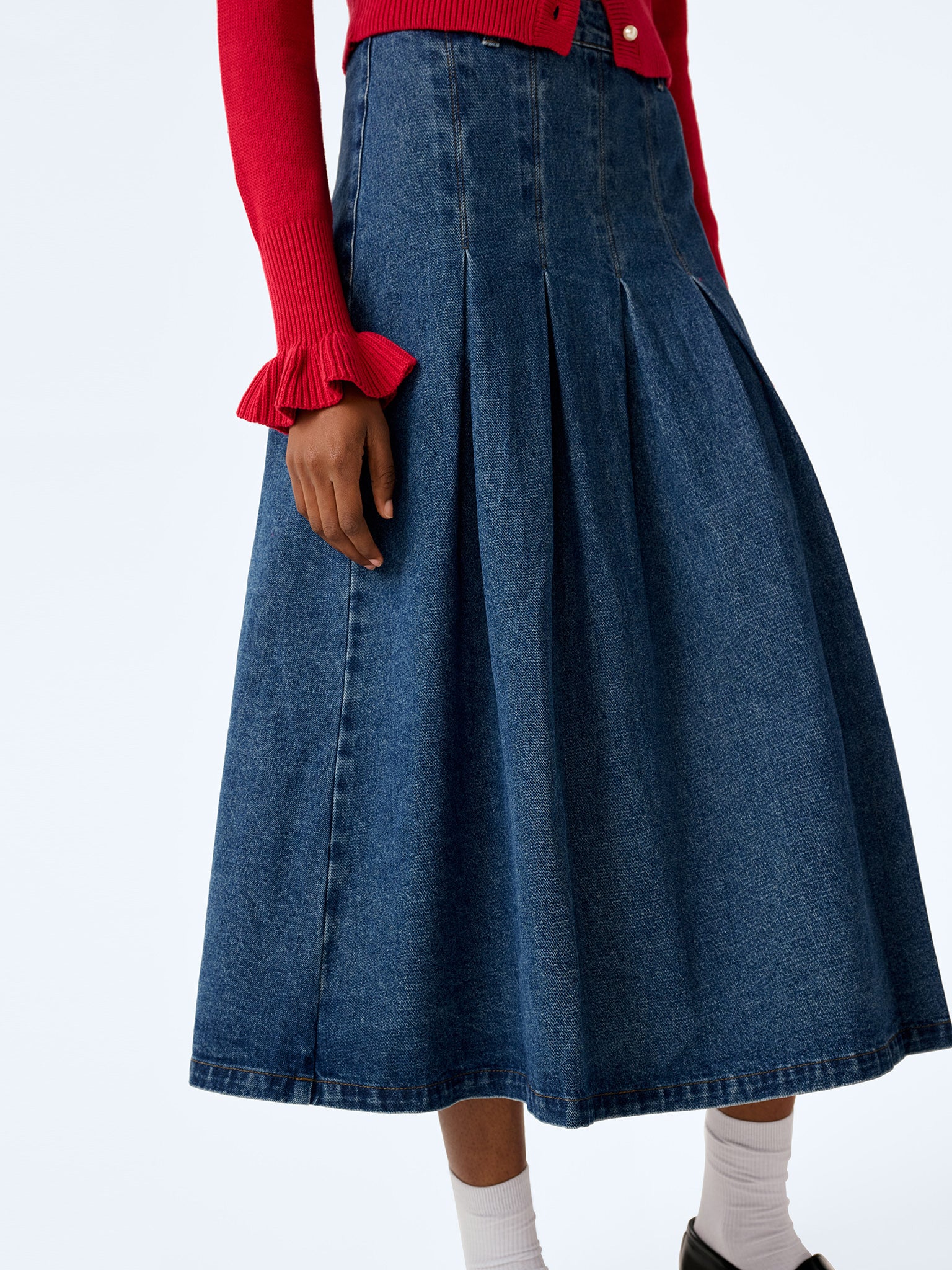 Pru Skirt in Mid Wash - Image 2