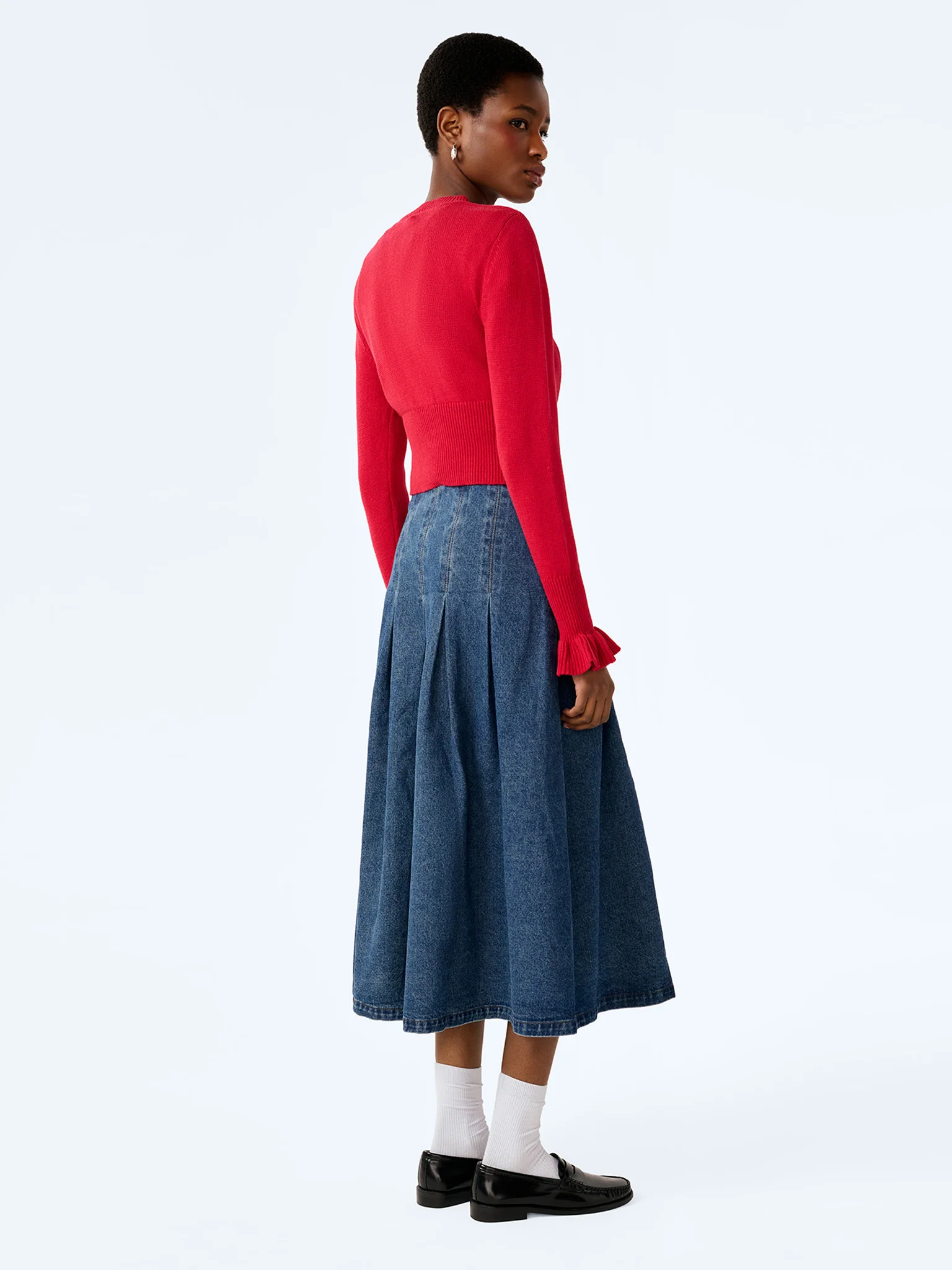 Sylvie Cardigan in Red - Image 6