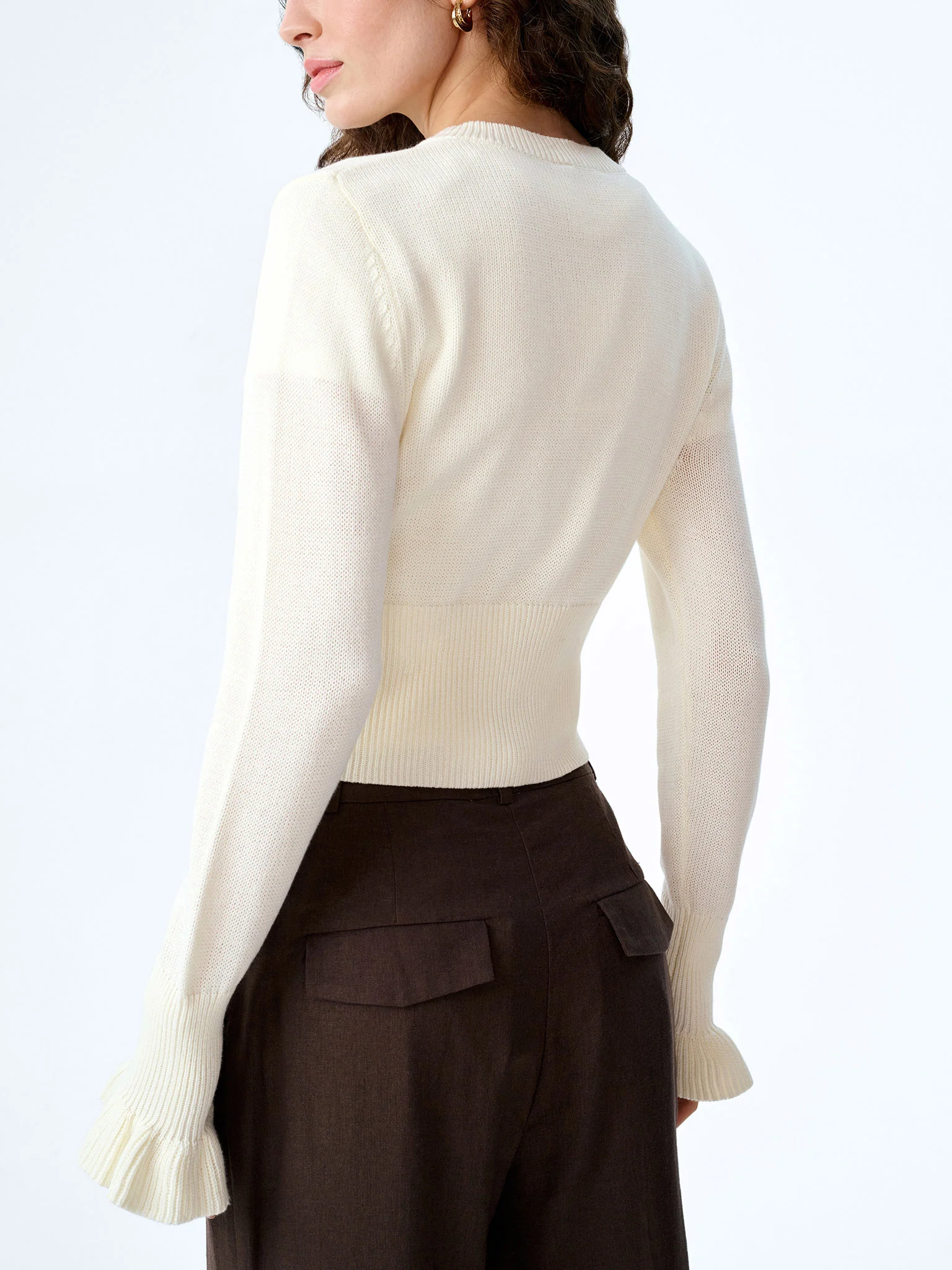 Sylvie Cardigan in White - Image 3